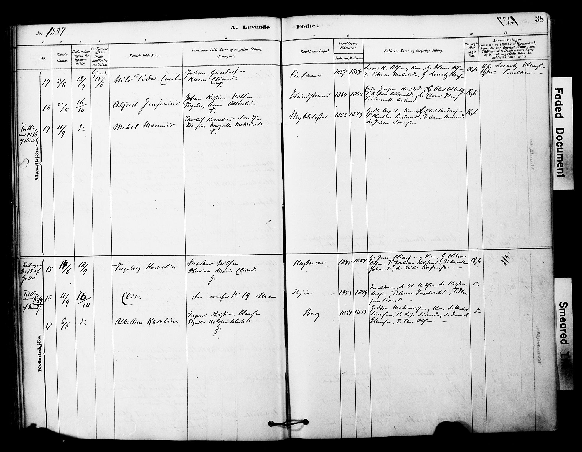 Tranøy sokneprestkontor, SATØ/S-1313/I/Ia/Iaa/L0011kirke: Parish register (official) no. 11, 1878-1904, p. 38
