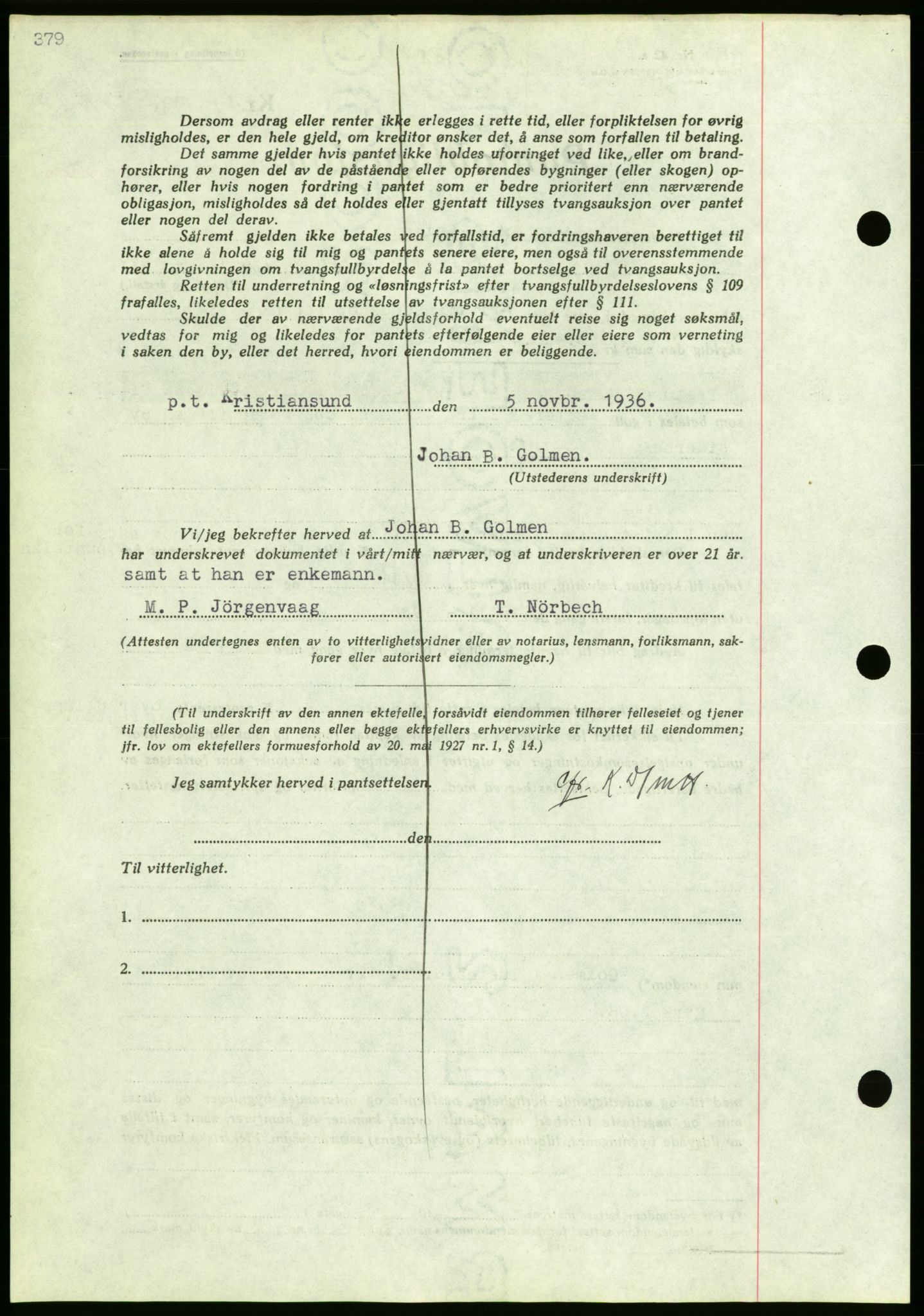 Nordmøre sorenskriveri, AV/SAT-A-4132/1/2/2Ca/L0090: Mortgage book no. B80, 1936-1937, Diary no: : 2517/1936