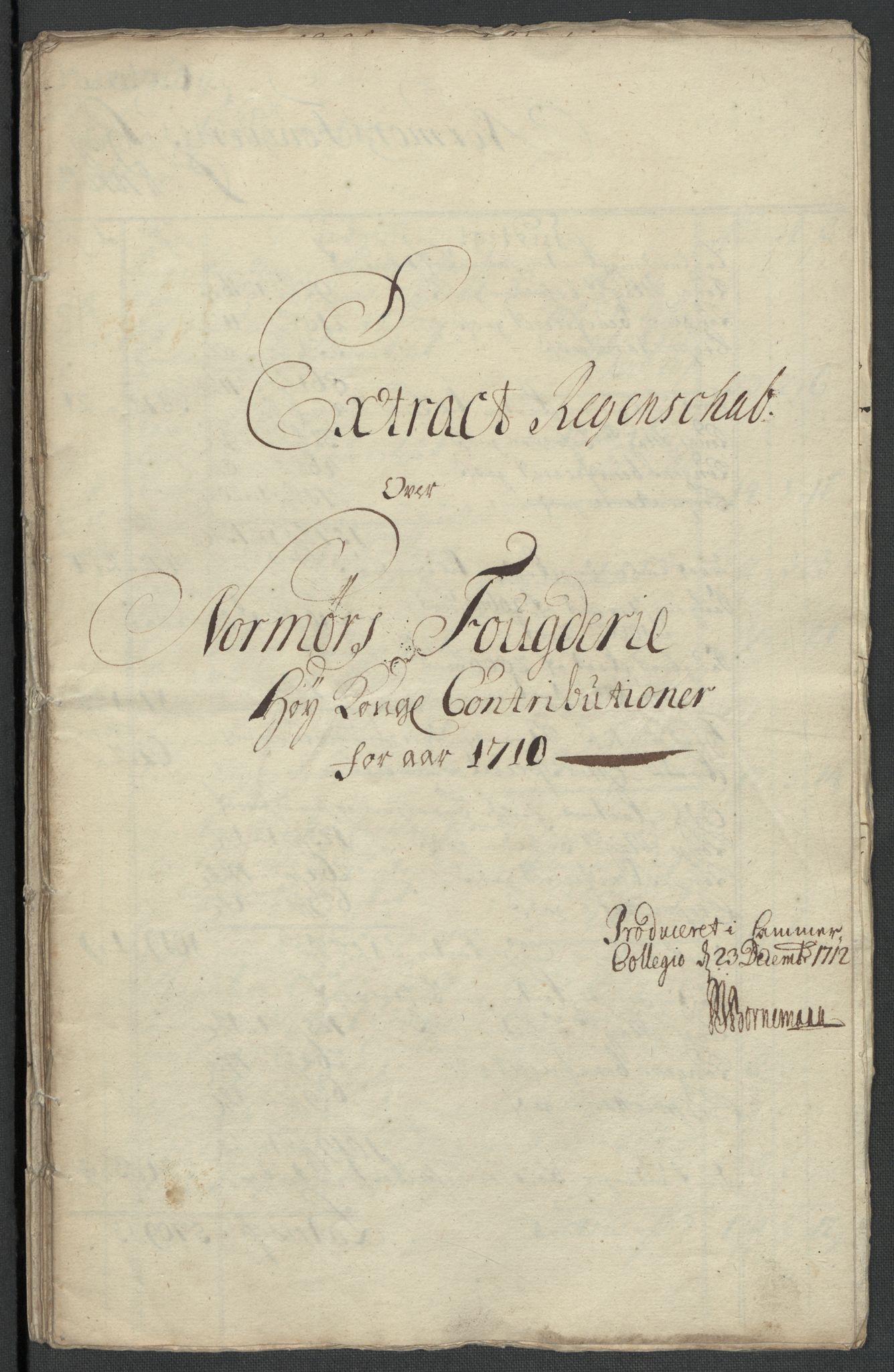 Rentekammeret inntil 1814, Reviderte regnskaper, Fogderegnskap, RA/EA-4092/R56/L3744: Fogderegnskap Nordmøre, 1709-1710, p. 172