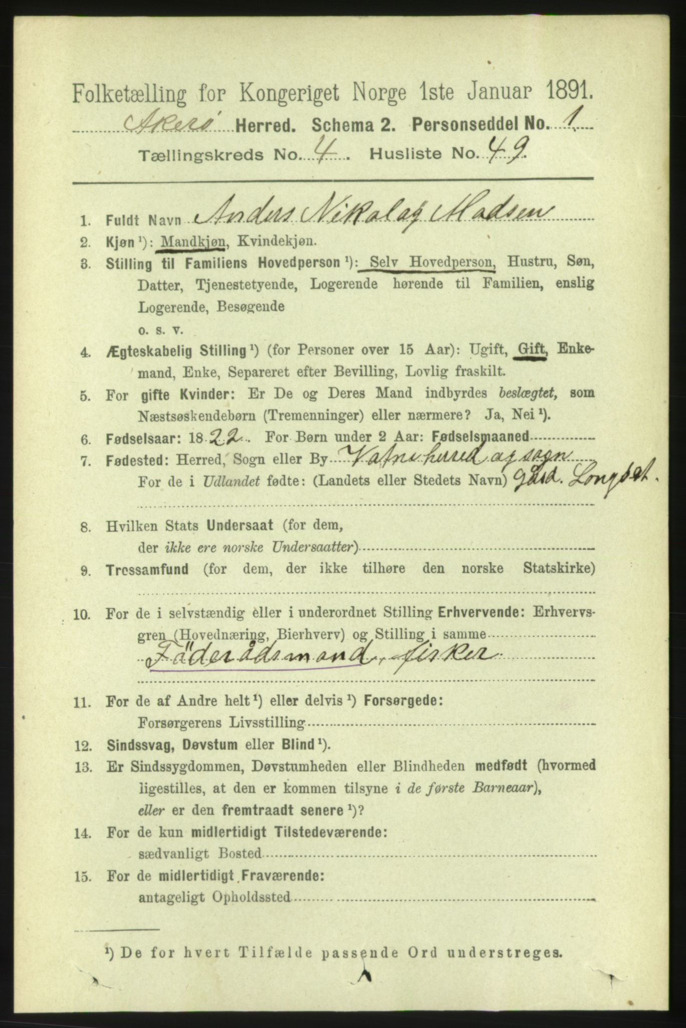 RA, 1891 census for 1545 Aukra, 1891, p. 1932