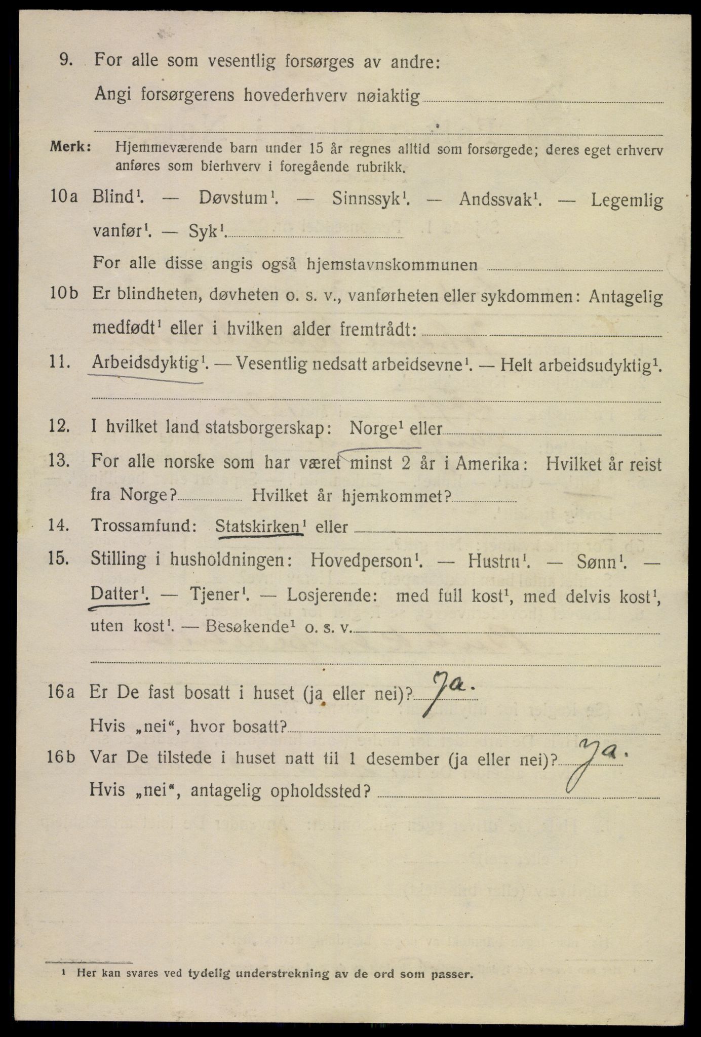 SAKO, 1920 census for Langesund, 1920, p. 1664