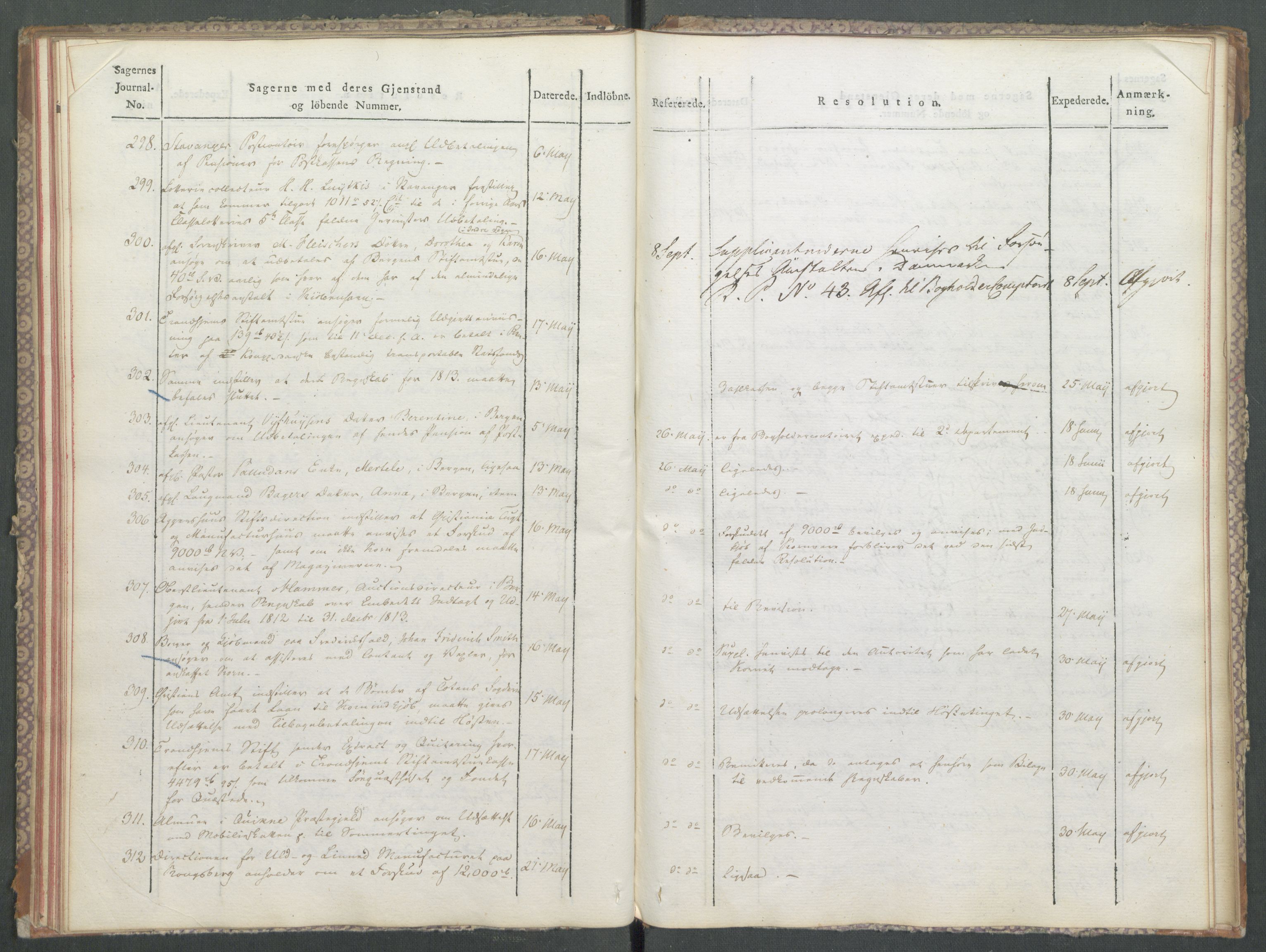 Departementene i 1814, AV/RA-S-3899/Fa/L0006: 1. byrå - Journal A 1-543, 1814, p. 33