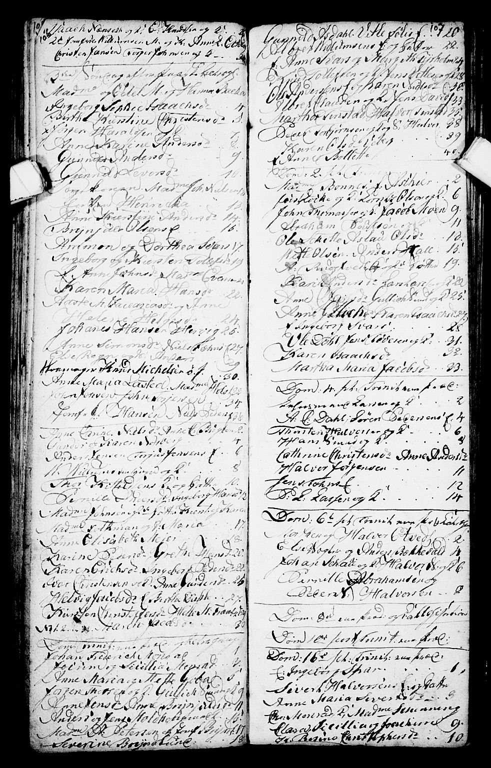 Porsgrunn kirkebøker , SAKO/A-104/G/Ga/L0001: Parish register (copy) no. I 1, 1766-1790, p. 106-107
