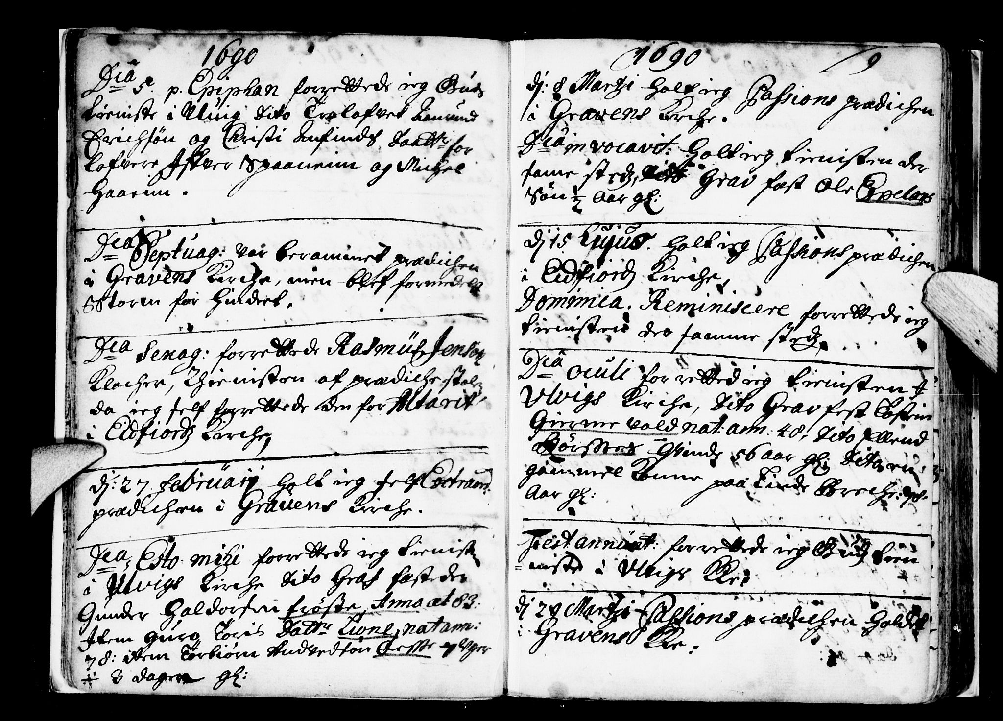 Ulvik sokneprestembete, SAB/A-78801/H/Haa: Parish register (official) no. A 2, 1689-1706, p. 9