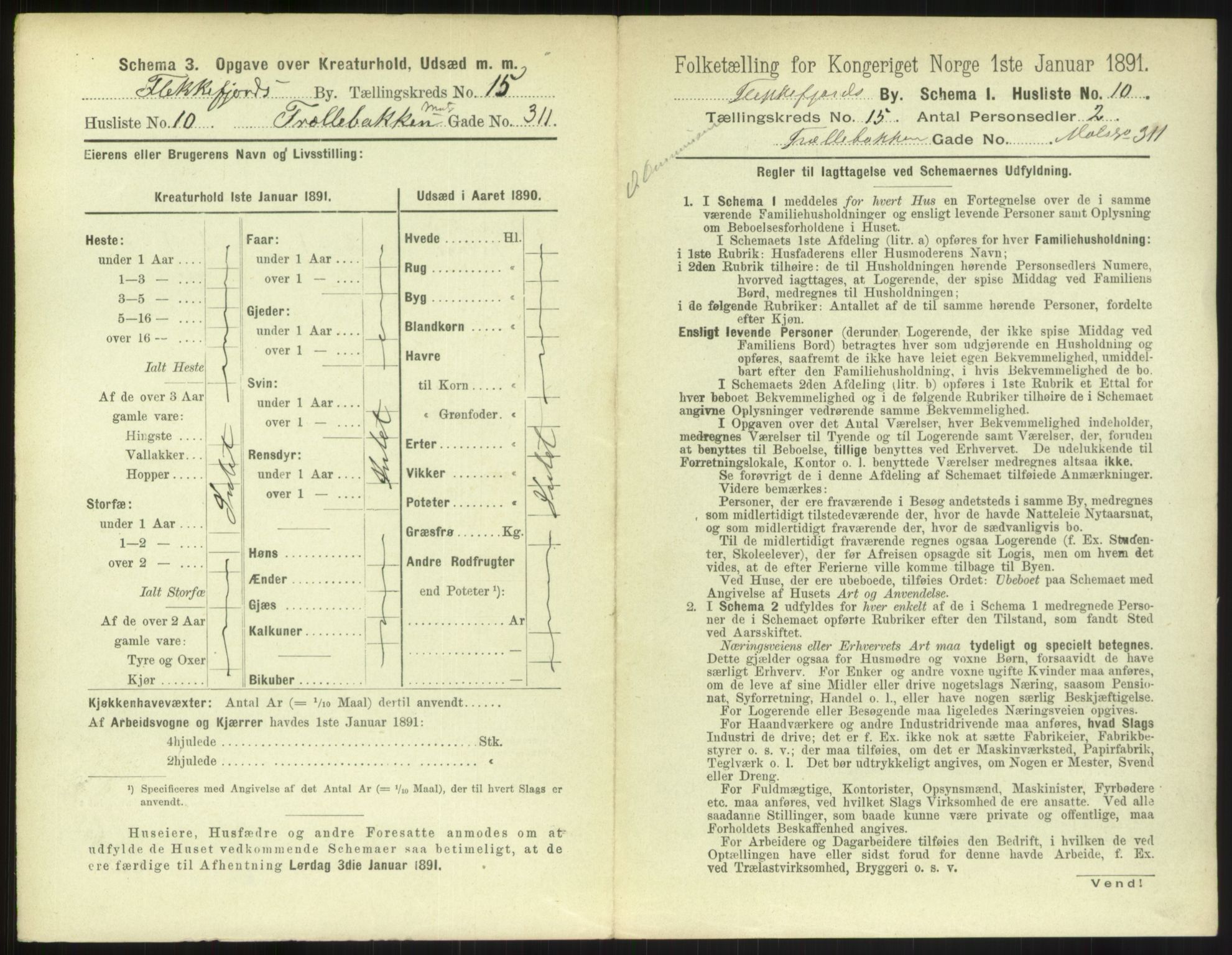 RA, 1891 census for 1004 Flekkefjord, 1891, p. 534