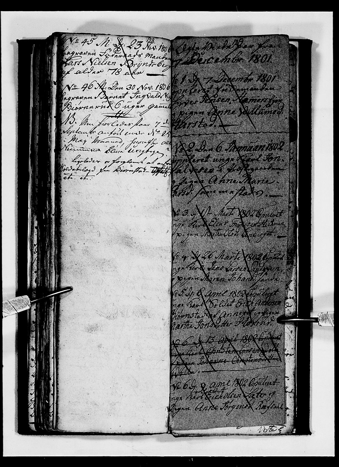Romedal prestekontor, SAH/PREST-004/L/L0003: Parish register (copy) no. 3, 1801-1806, p. 128-129