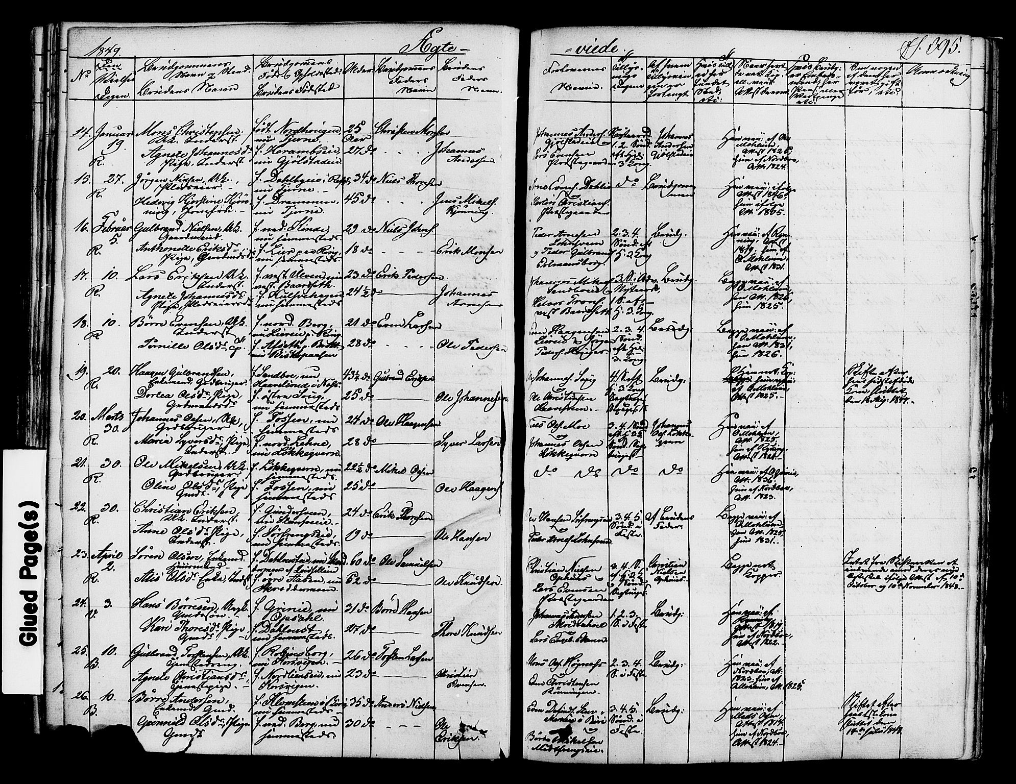 Ringsaker prestekontor, SAH/PREST-014/K/Ka/L0008: Parish register (official) no. 8, 1837-1850, p. 395