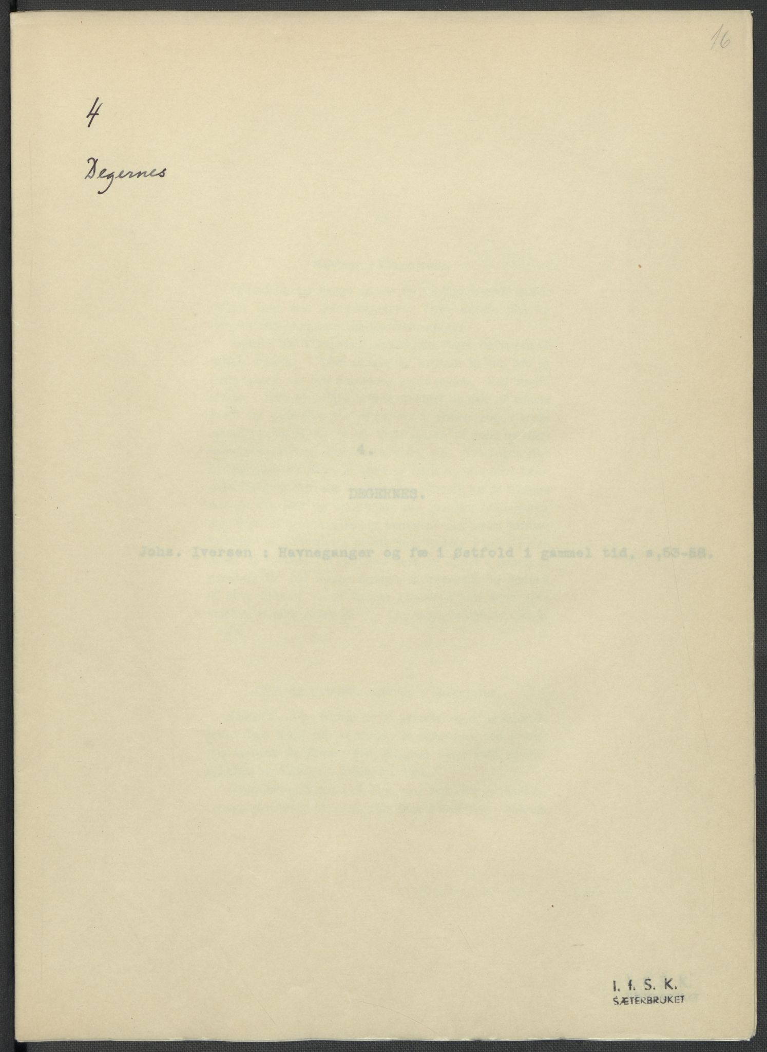 Instituttet for sammenlignende kulturforskning, RA/PA-0424/F/Fc/L0002/0001: Eske B2: / Østfold (perm I), 1932-1935, p. 16