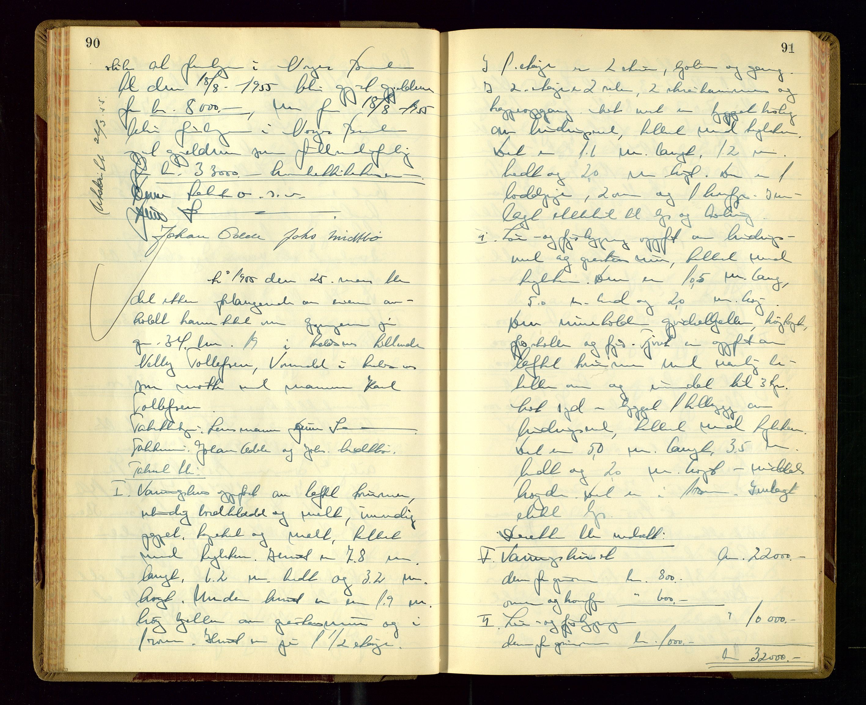 Avaldsnes lensmannskontor, AV/SAST-A-100286/Goa/L0010: "Branntakstprotokoll", 1955, p. 90-91