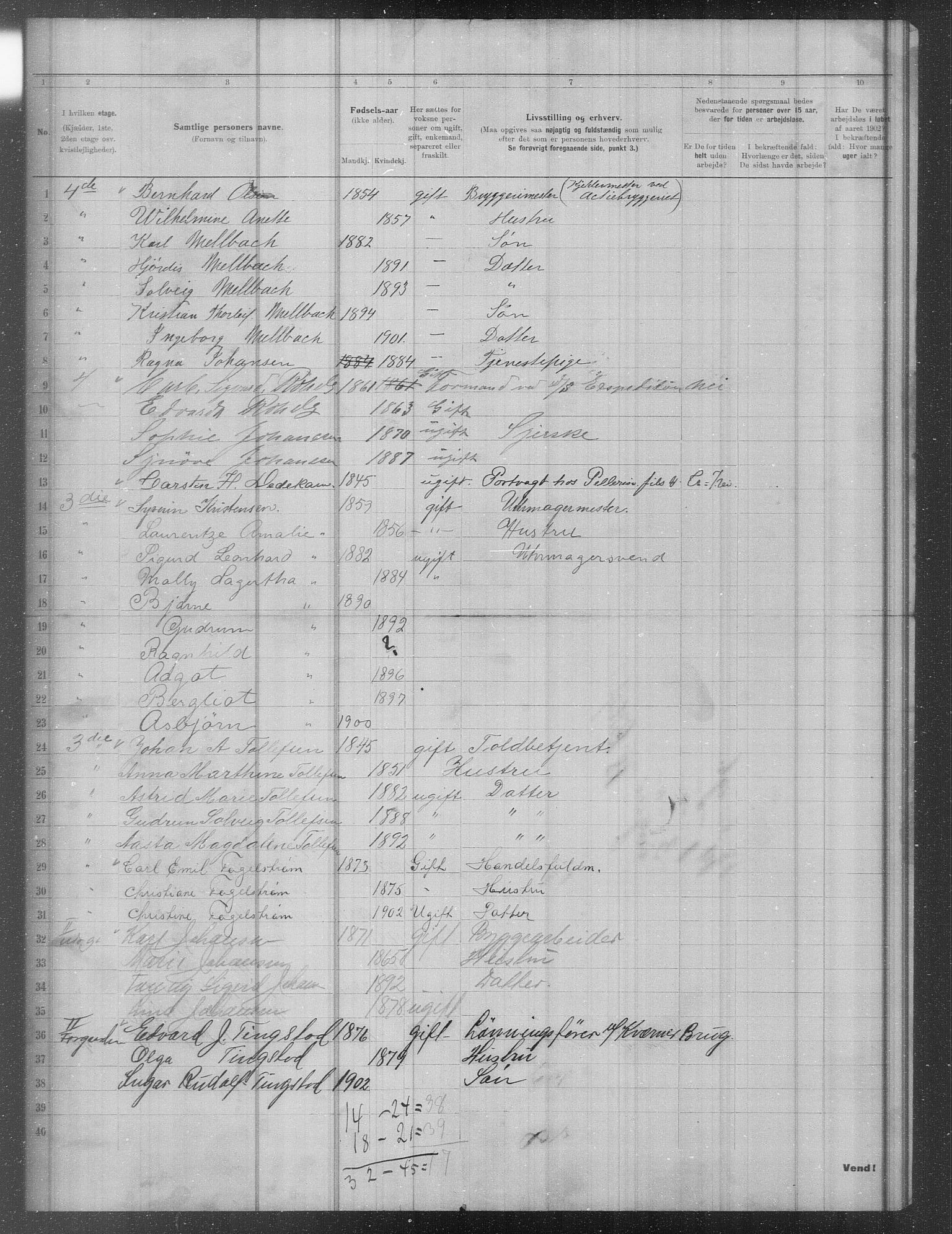 OBA, Municipal Census 1902 for Kristiania, 1902, p. 11369