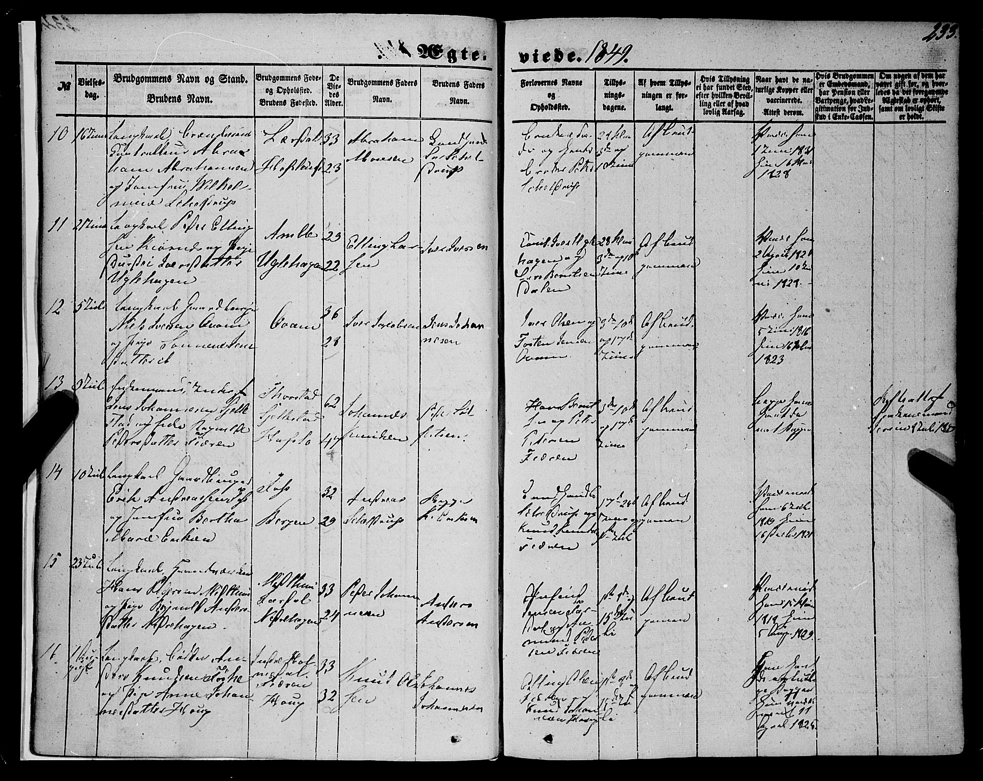 Sogndal sokneprestembete, AV/SAB-A-81301/H/Haa/Haaa/L0012II: Parish register (official) no. A 12II, 1847-1877, p. 233