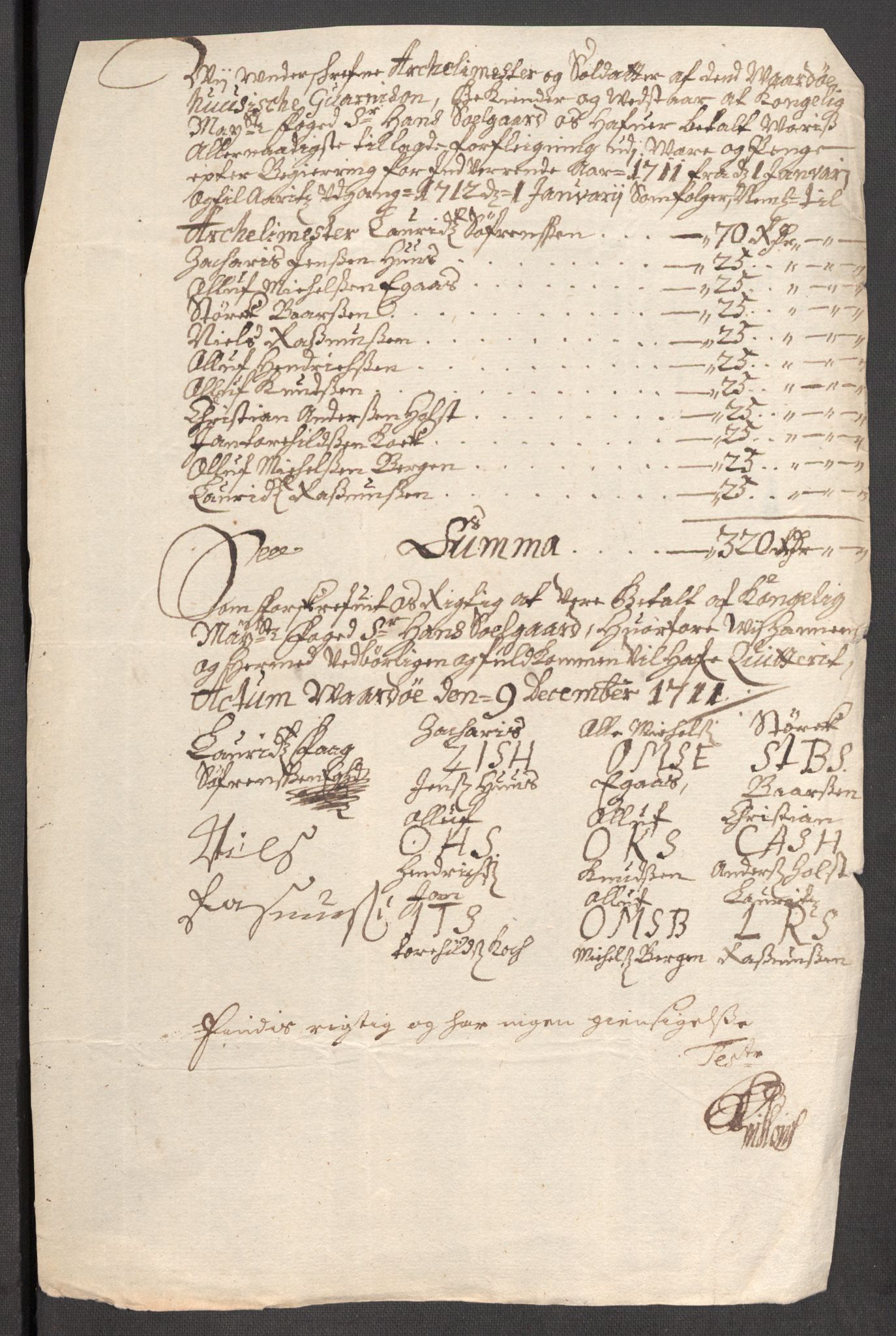 Rentekammeret inntil 1814, Reviderte regnskaper, Fogderegnskap, AV/RA-EA-4092/R69/L4855: Fogderegnskap Finnmark/Vardøhus, 1709-1712, p. 496