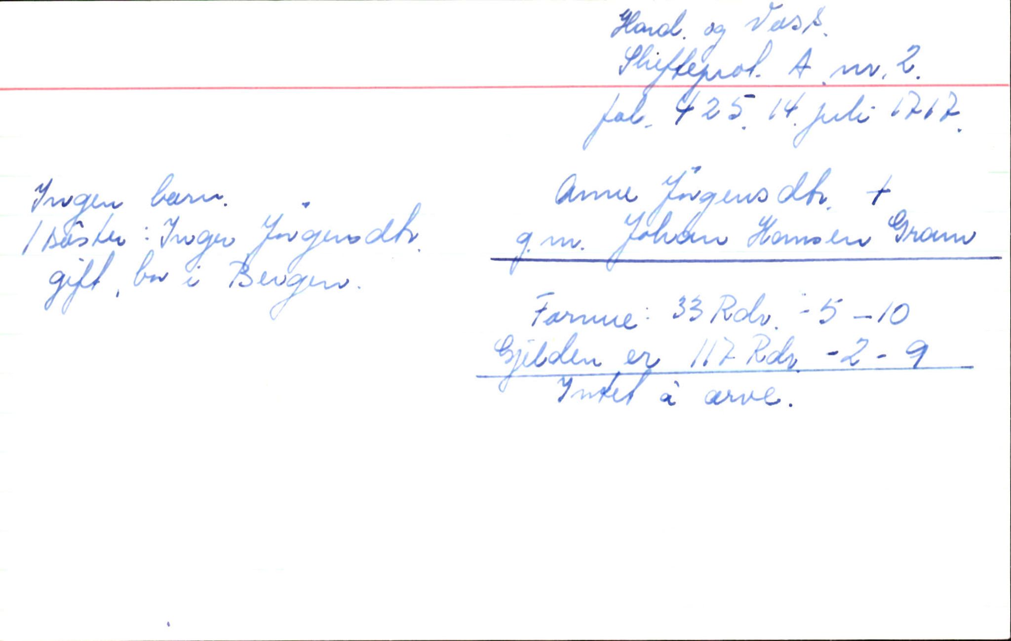 Skiftekort ved Statsarkivet i Bergen, SAB/SKIFTEKORT/002/L0001: Skifteprotokoll nr. 1-3, 1695-1721, p. 1123