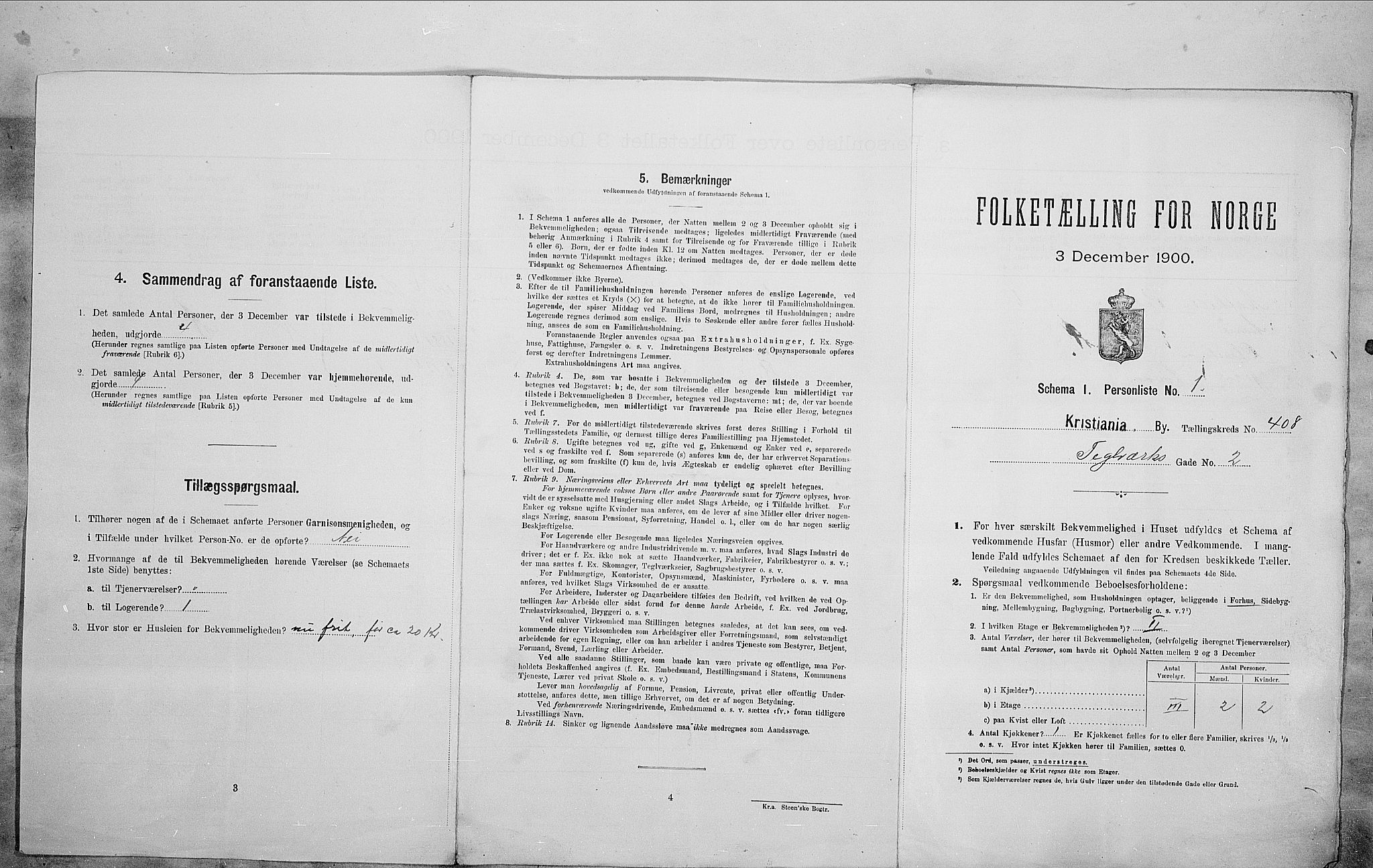 SAO, 1900 census for Kristiania, 1900, p. 96058