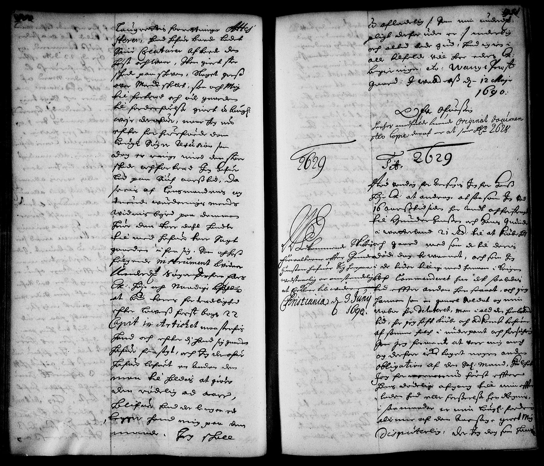 Stattholderembetet 1572-1771, AV/RA-EA-2870/Ae/L0007: Supplikasjons- og resolusjonsprotokoll, 1689-1691, p. 950-951
