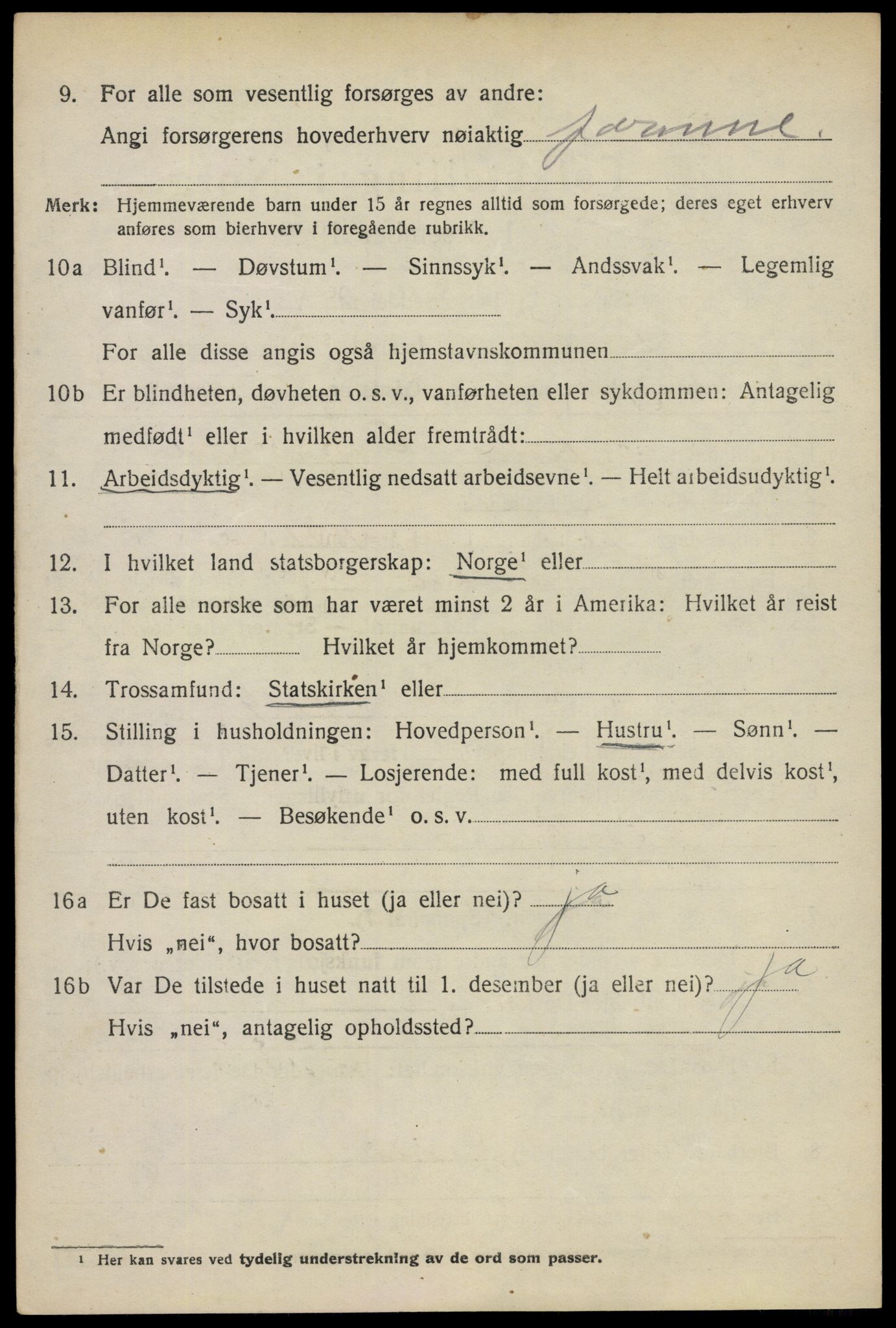 SAO, 1920 census for Askim, 1920, p. 9470