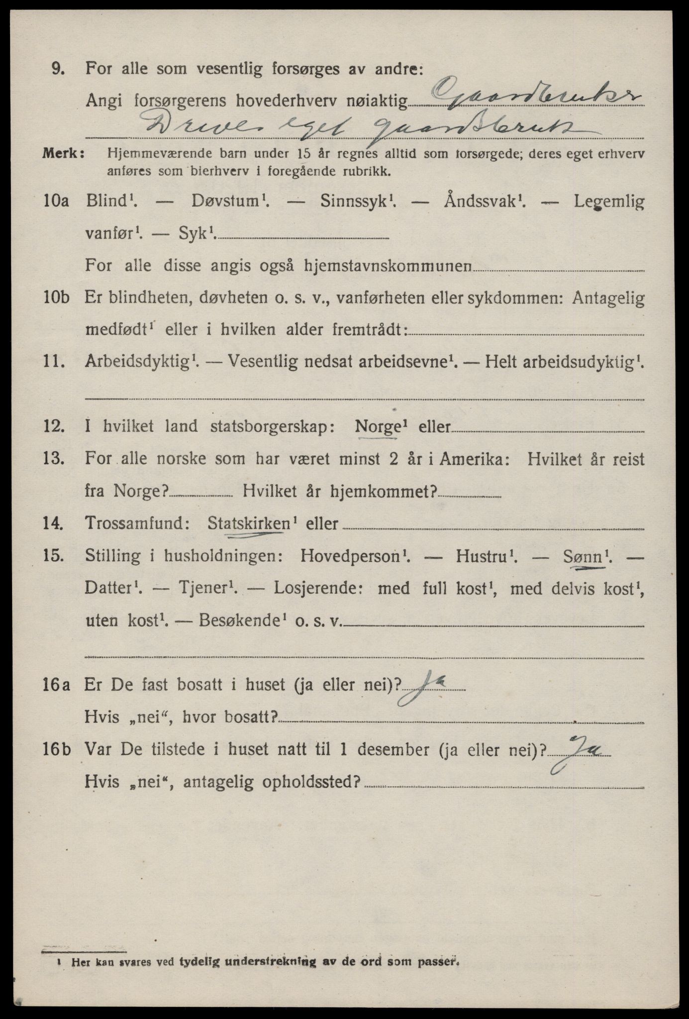 SAST, 1920 census for Hjelmeland, 1920, p. 3368