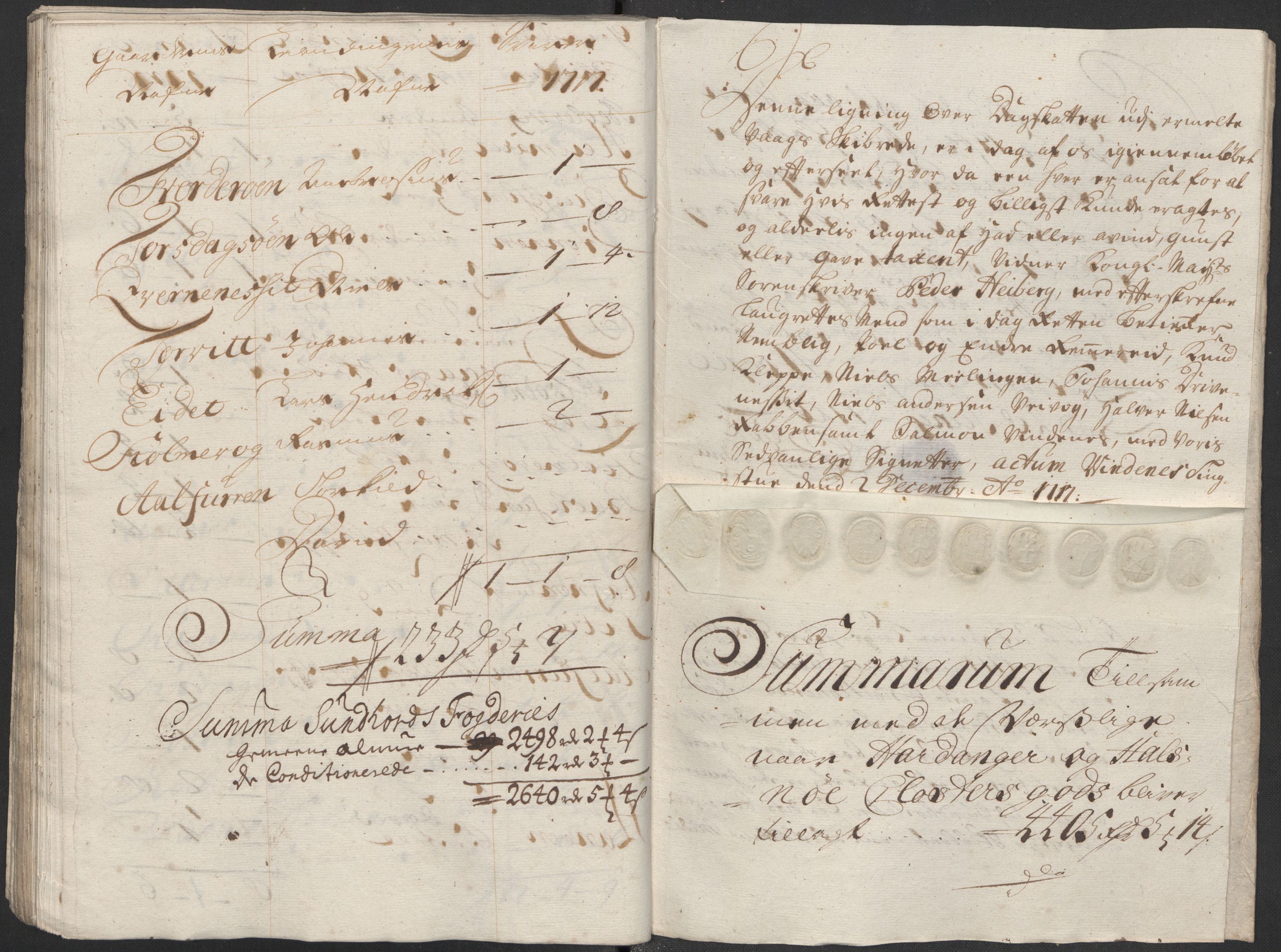 Rentekammeret inntil 1814, Reviderte regnskaper, Fogderegnskap, AV/RA-EA-4092/R48/L2996: Fogderegnskap Sunnhordland og Hardanger, 1718, p. 253