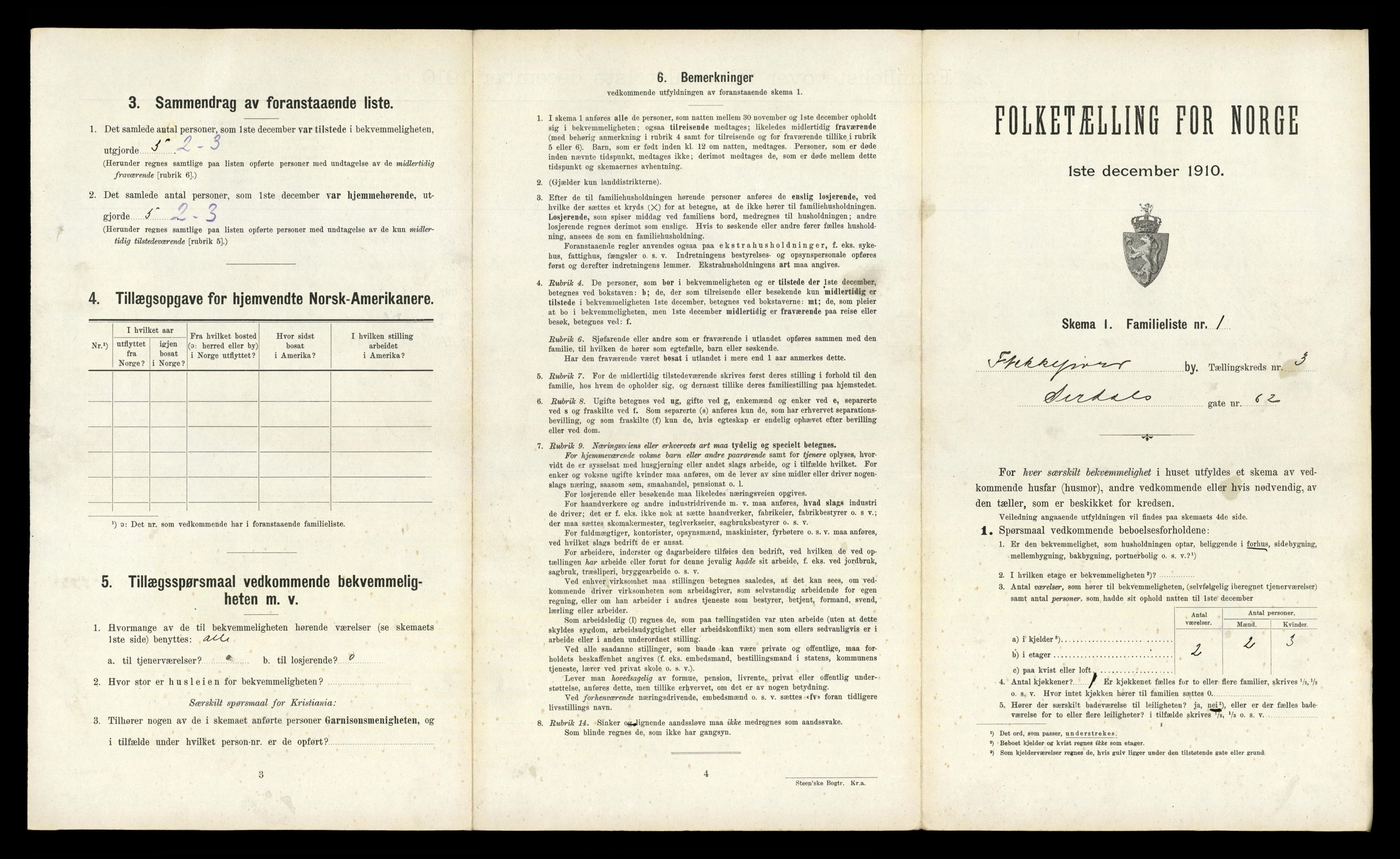 RA, 1910 census for Flekkefjord, 1910, p. 318