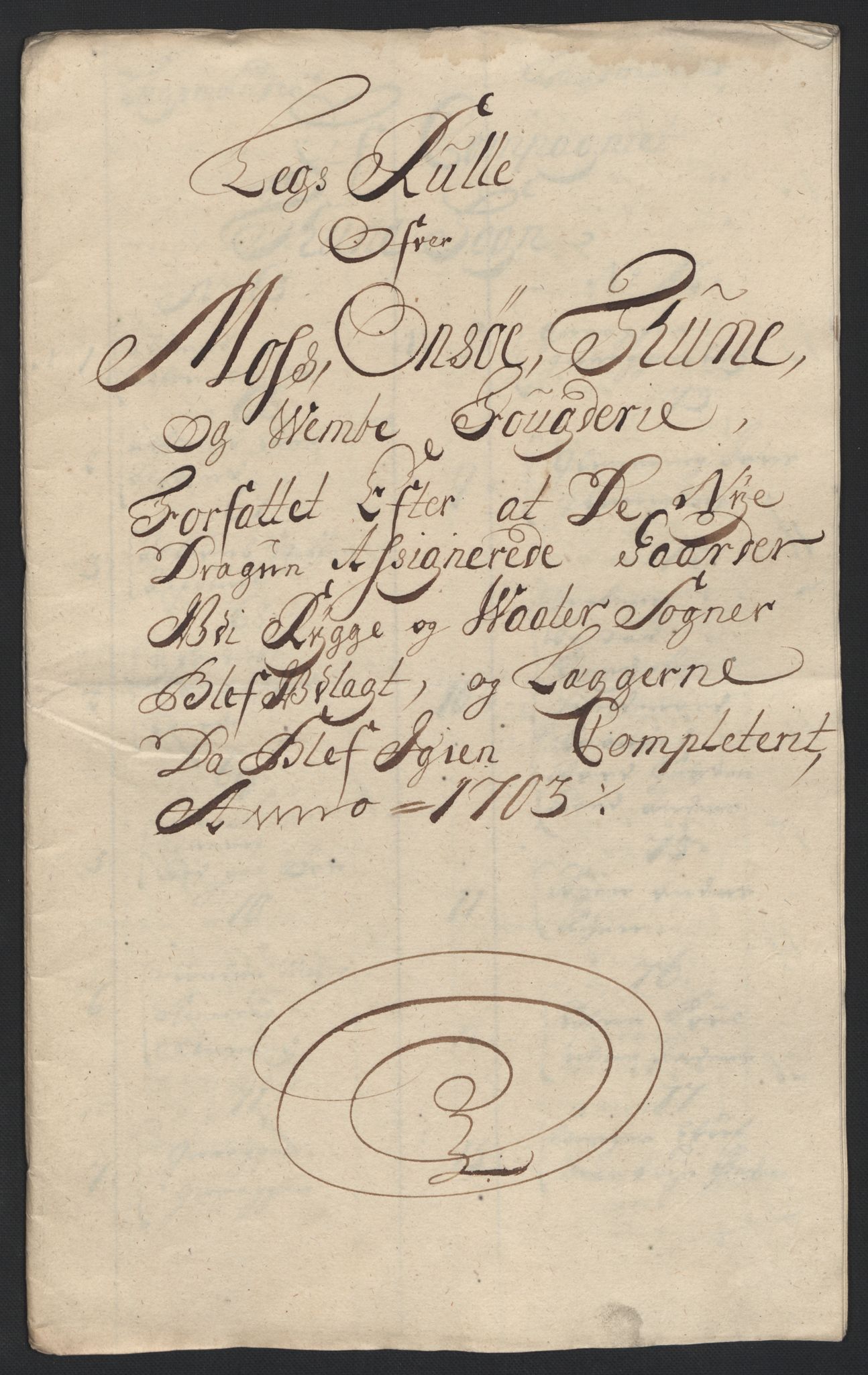 Rentekammeret inntil 1814, Reviderte regnskaper, Fogderegnskap, RA/EA-4092/R04/L0132: Fogderegnskap Moss, Onsøy, Tune, Veme og Åbygge, 1703-1704, p. 283