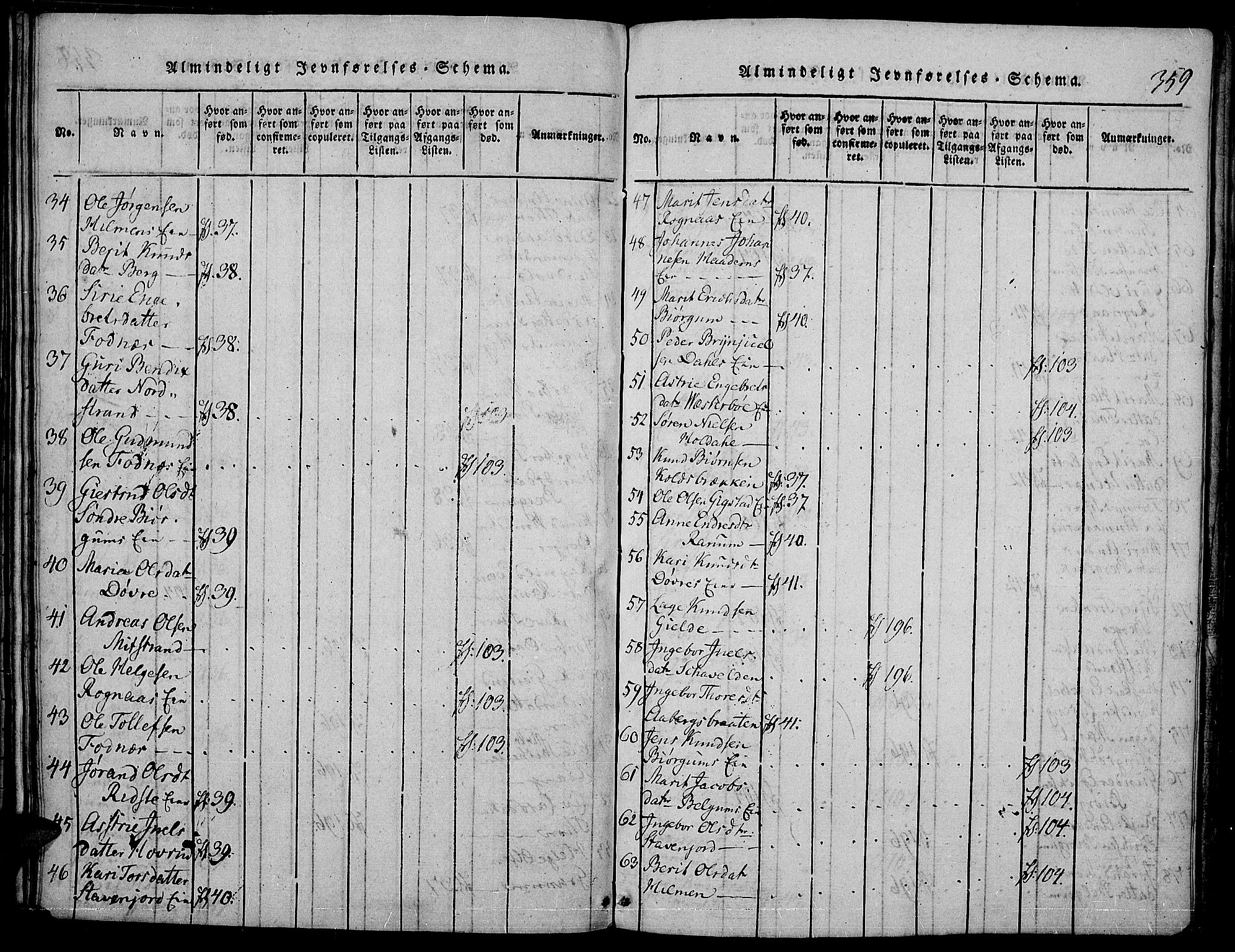 Nord-Aurdal prestekontor, AV/SAH-PREST-132/H/Ha/Haa/L0002: Parish register (official) no. 2, 1816-1828, p. 359