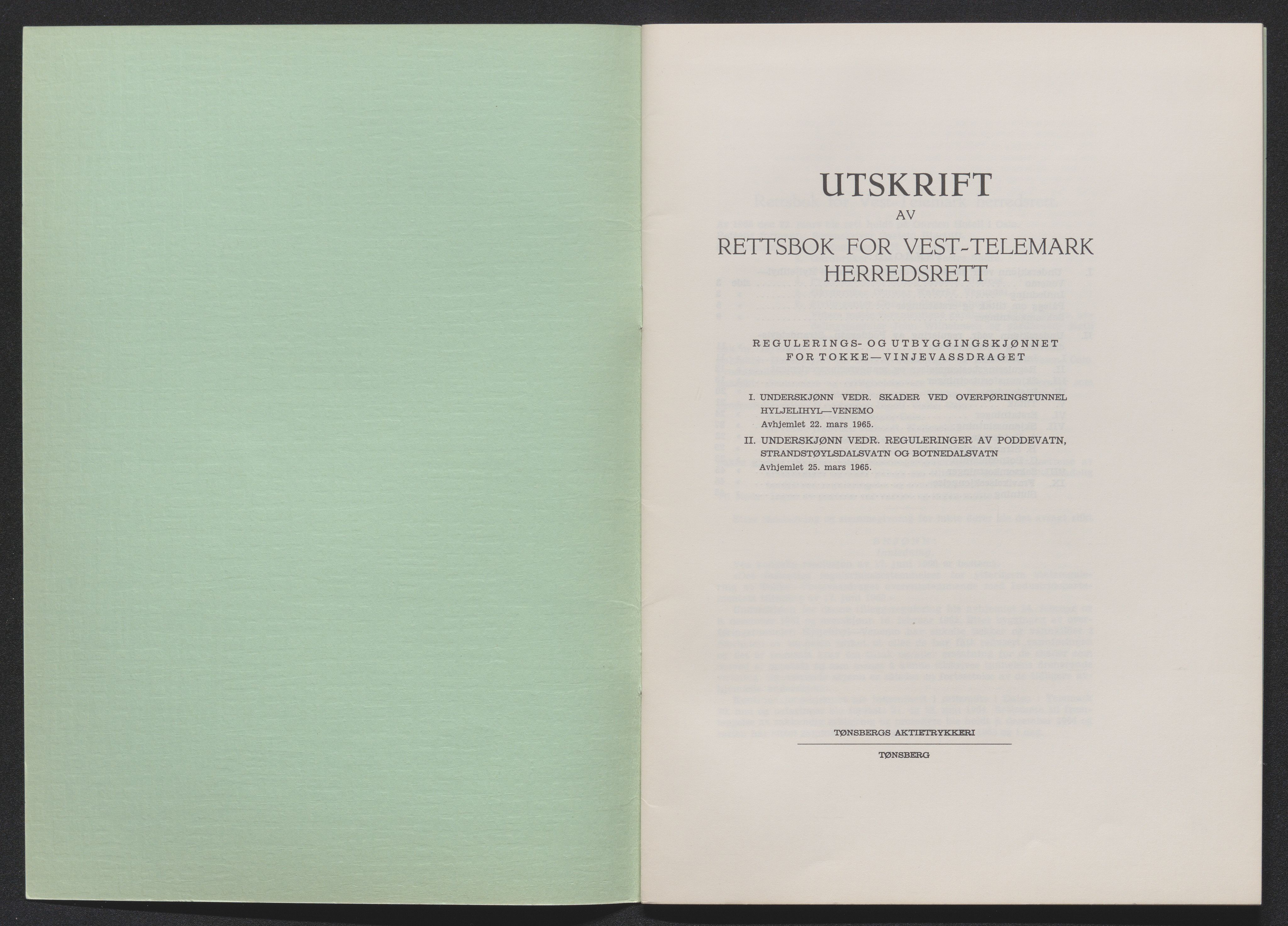 Vest-Telemark sorenskriveri, AV/SAKO-A-134/F/Fo/Foc/L0002: Tokke og Vinjevassdraget rettsbøker, 1964-1973, p. 49