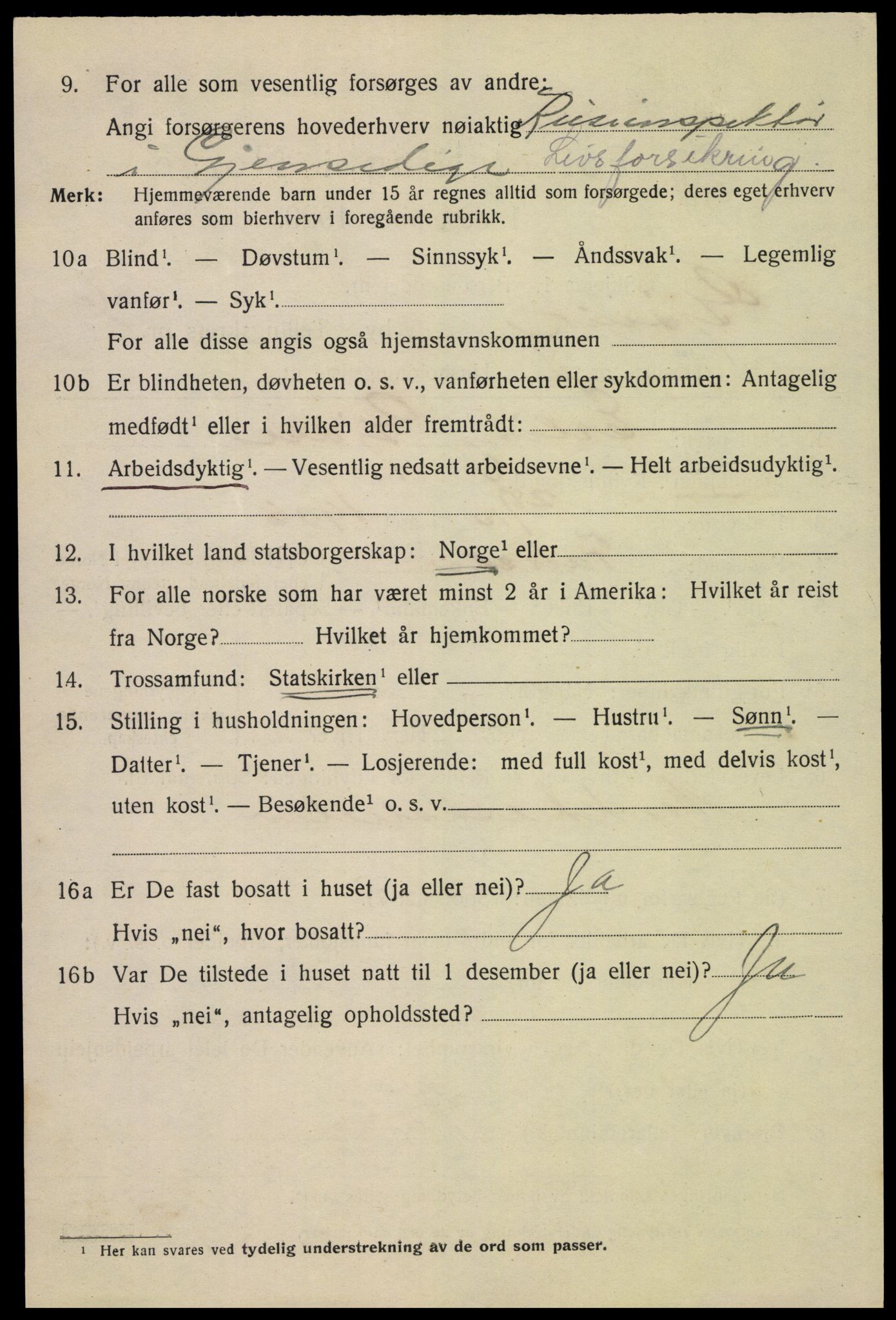 SAH, 1920 census for Gjøvik, 1920, p. 8239