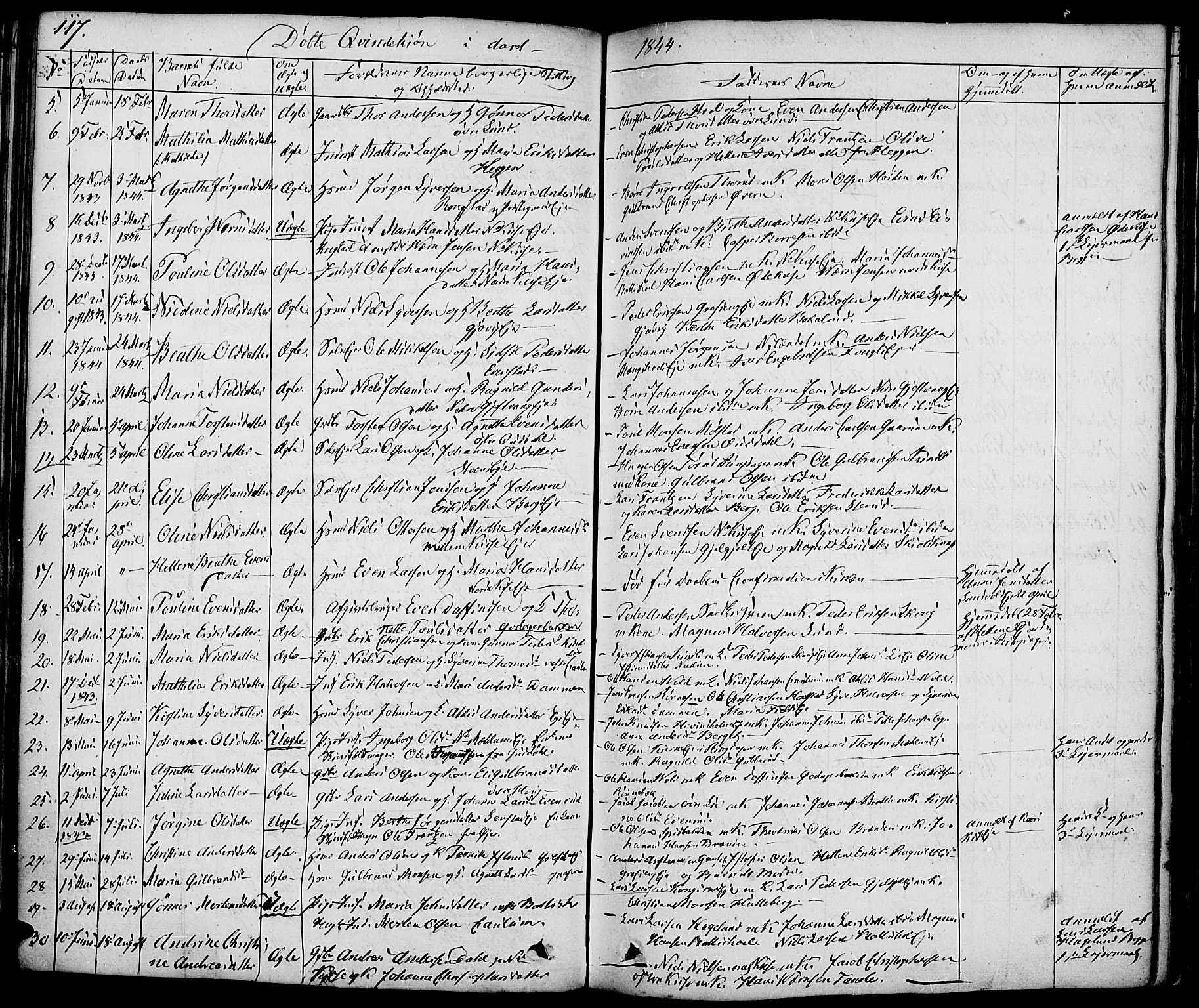 Nes prestekontor, Hedmark, AV/SAH-PREST-020/K/Ka/L0003: Parish register (official) no. 3, 1827-1851, p. 117