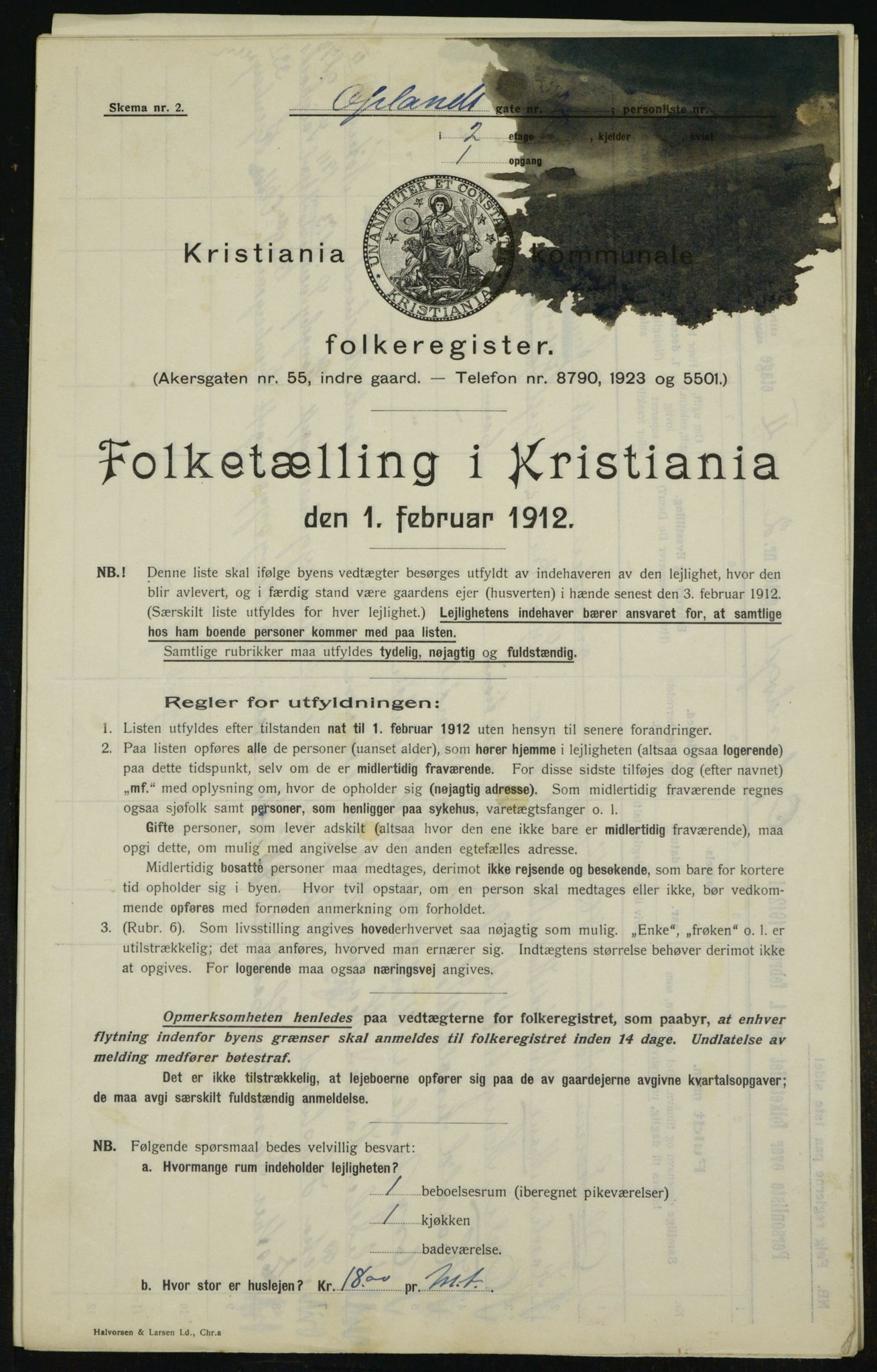 OBA, Municipal Census 1912 for Kristiania, 1912, p. 76324