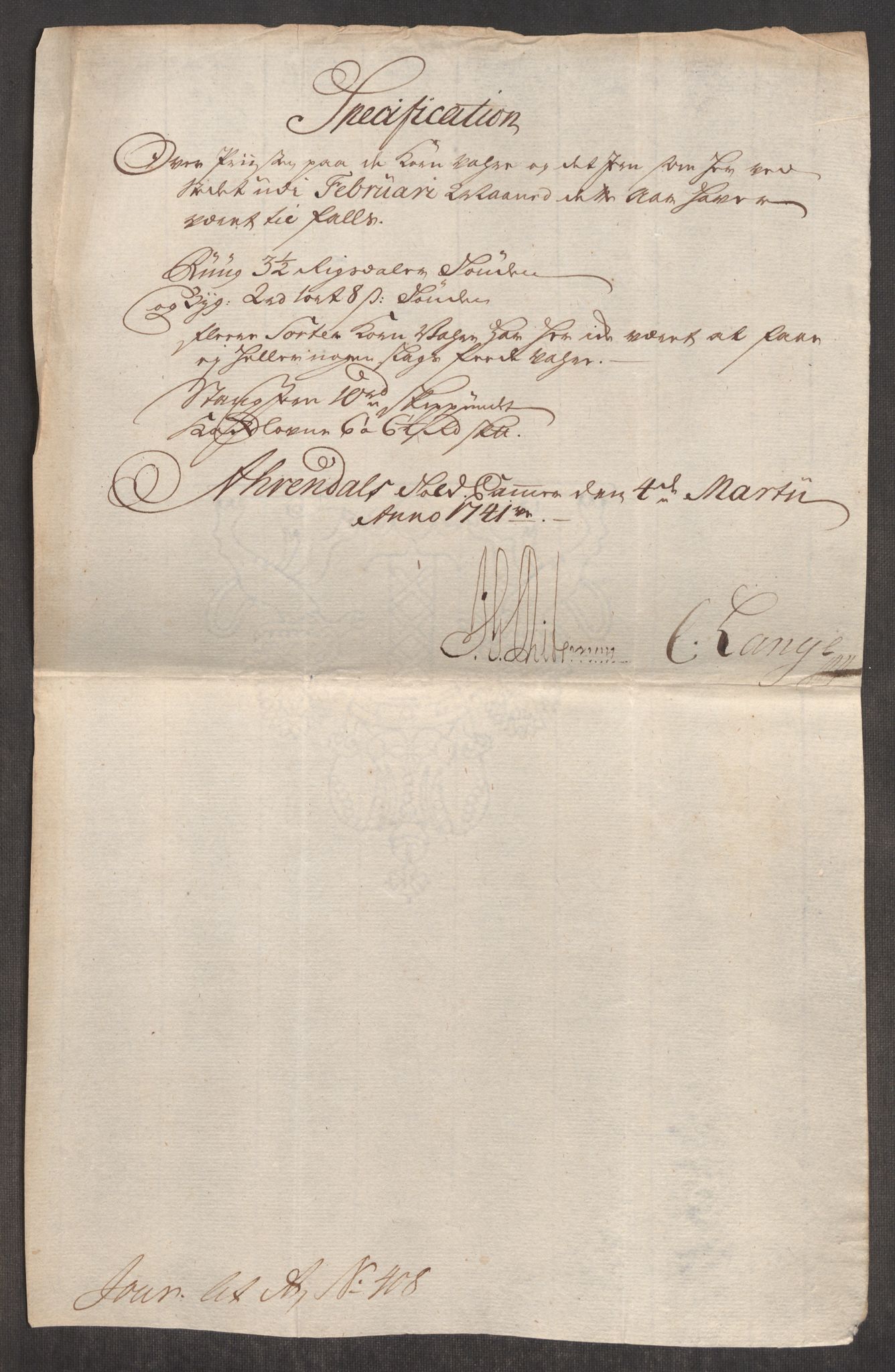 Rentekammeret inntil 1814, Realistisk ordnet avdeling, RA/EA-4070/Oe/L0002: [Ø1]: Priskuranter, 1740-1744, p. 349