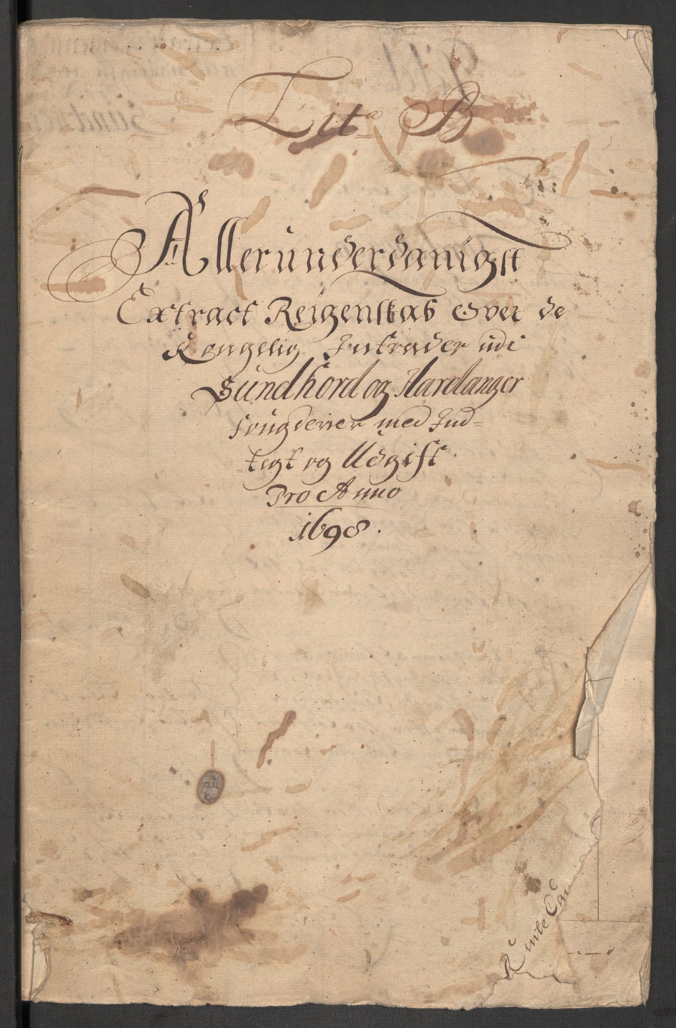 Rentekammeret inntil 1814, Reviderte regnskaper, Fogderegnskap, AV/RA-EA-4092/R48/L2977: Fogderegnskap Sunnhordland og Hardanger, 1697-1698, p. 211