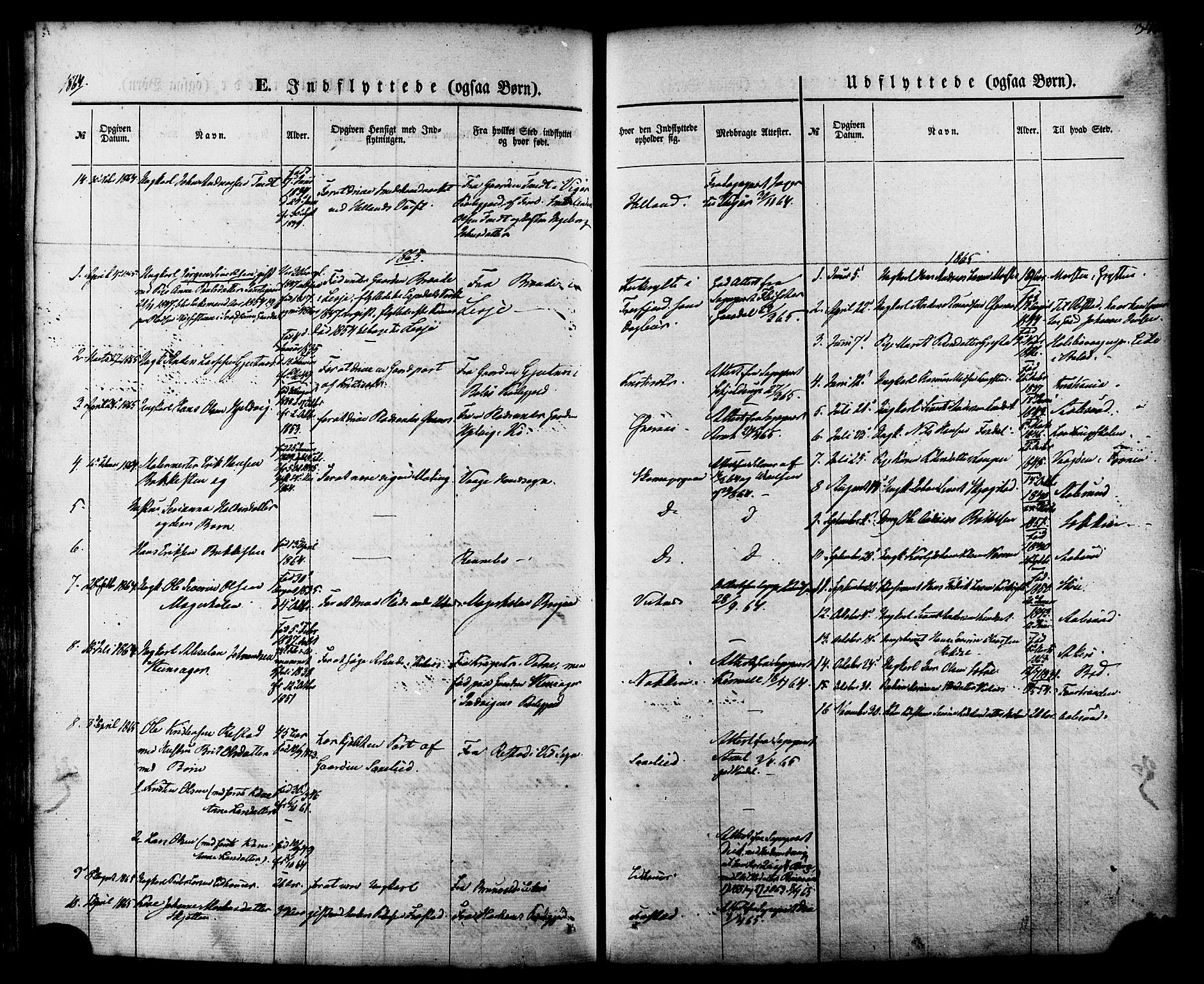 Ministerialprotokoller, klokkerbøker og fødselsregistre - Møre og Romsdal, SAT/A-1454/539/L0529: Parish register (official) no. 539A02, 1848-1872, p. 342