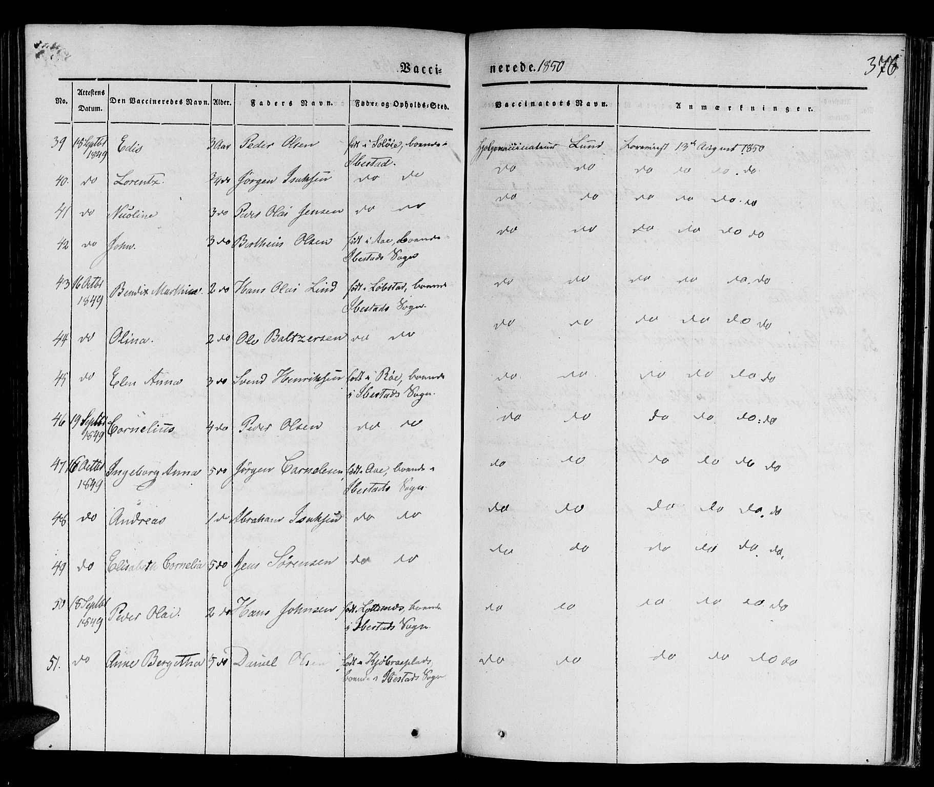 Ibestad sokneprestembete, AV/SATØ-S-0077/H/Ha/Haa/L0006kirke: Parish register (official) no. 6, 1837-1850, p. 376