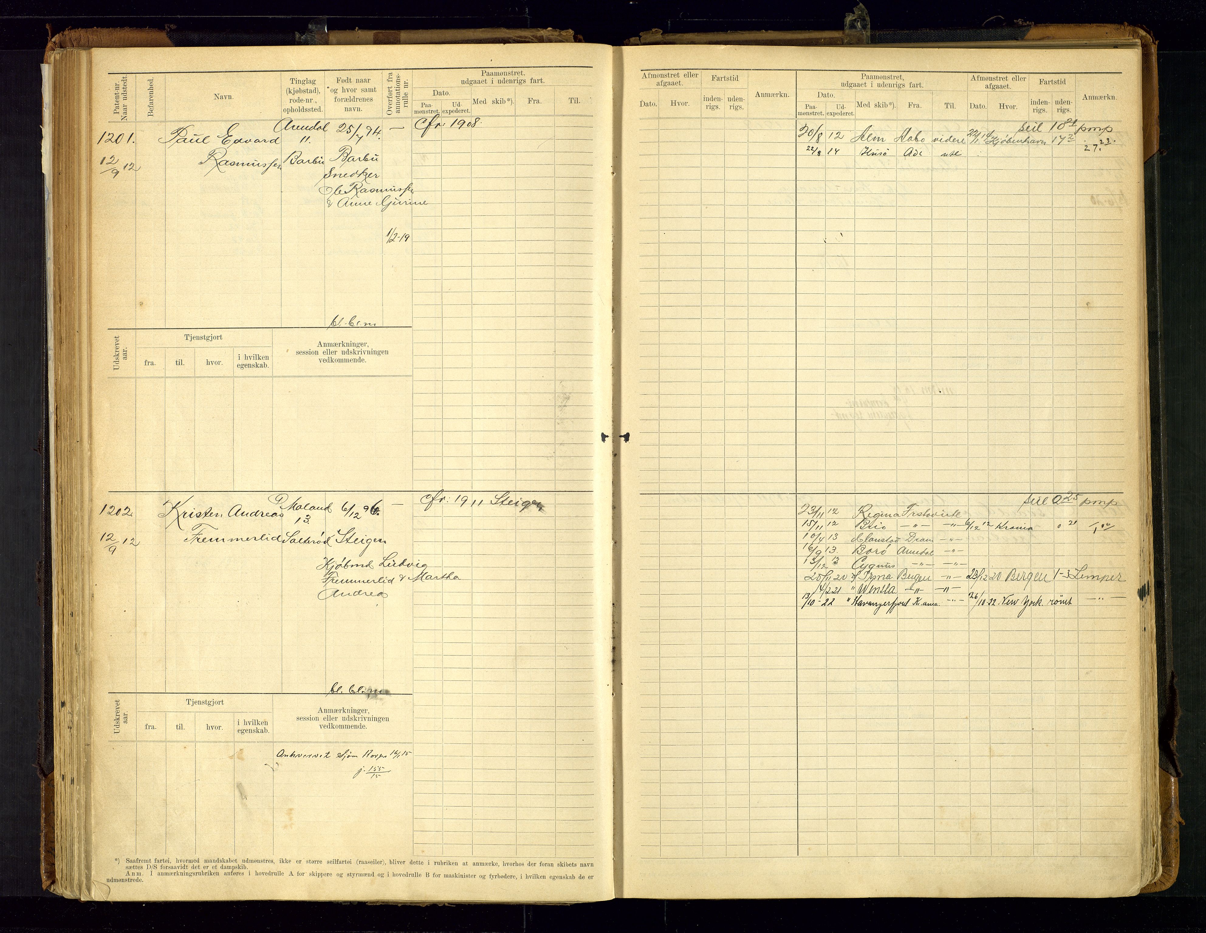 Arendal mønstringskrets, AV/SAK-2031-0012/F/Fb/L0021: Hovedrulle A nr 969-1465, S-19, 1910-1914, p. 121