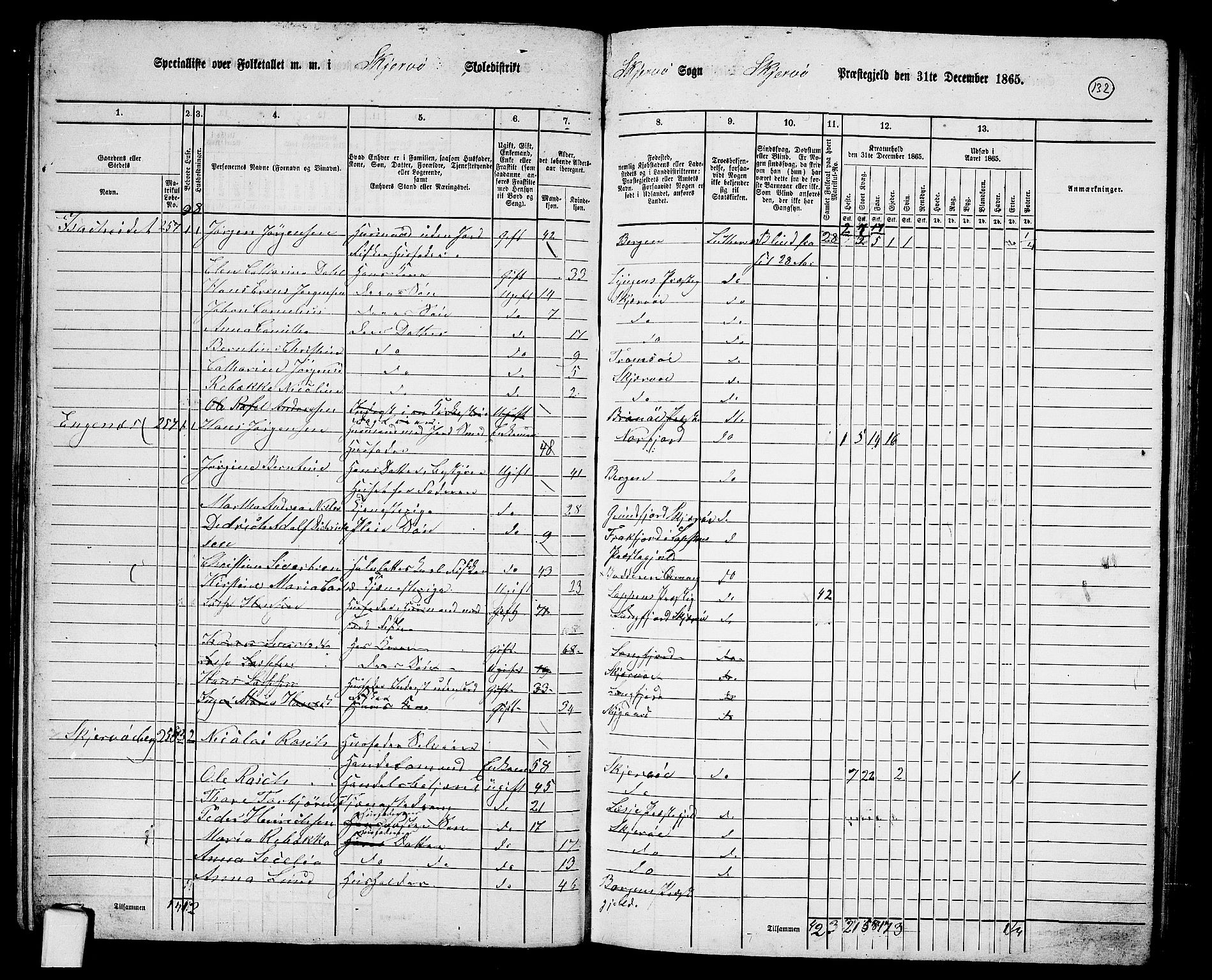 RA, 1865 census for Skjervøy, 1865, p. 15