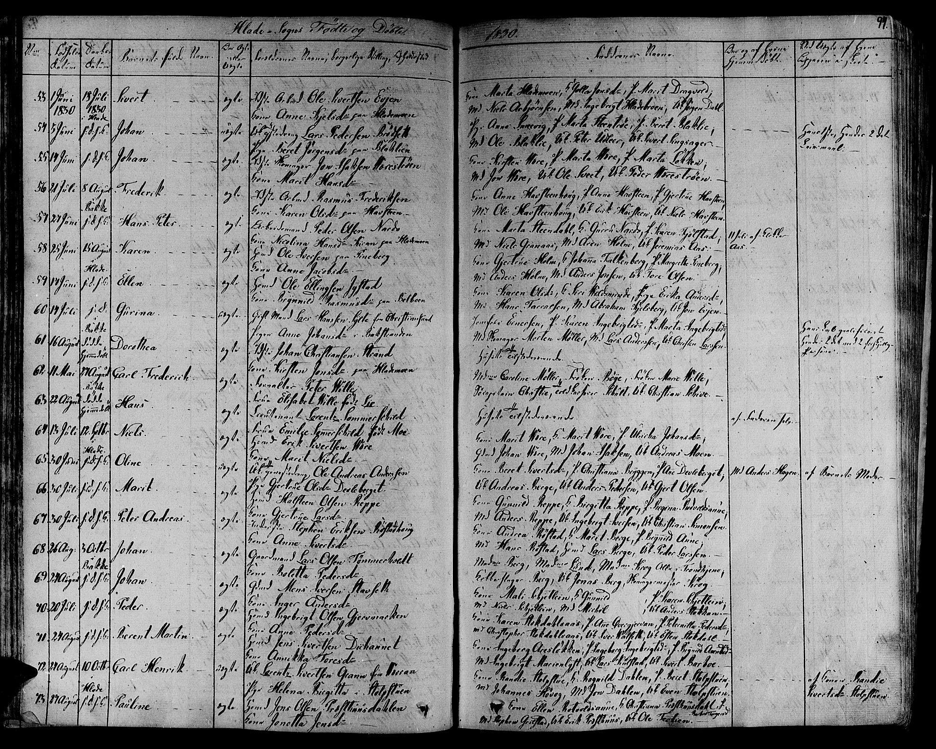 Ministerialprotokoller, klokkerbøker og fødselsregistre - Sør-Trøndelag, SAT/A-1456/606/L0286: Parish register (official) no. 606A04 /1, 1823-1840, p. 94