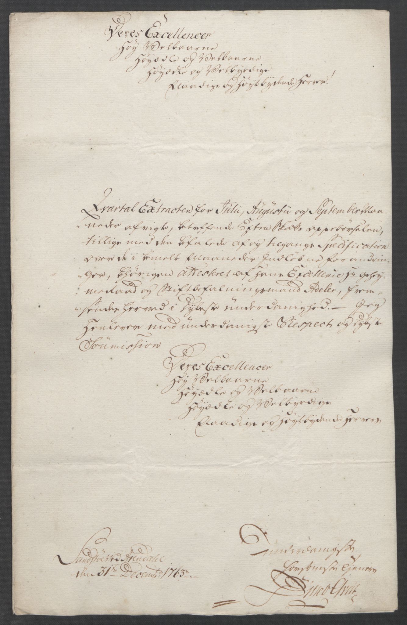 Rentekammeret inntil 1814, Reviderte regnskaper, Fogderegnskap, AV/RA-EA-4092/R39/L2424: Ekstraskatten Nedenes, 1762-1767, p. 82