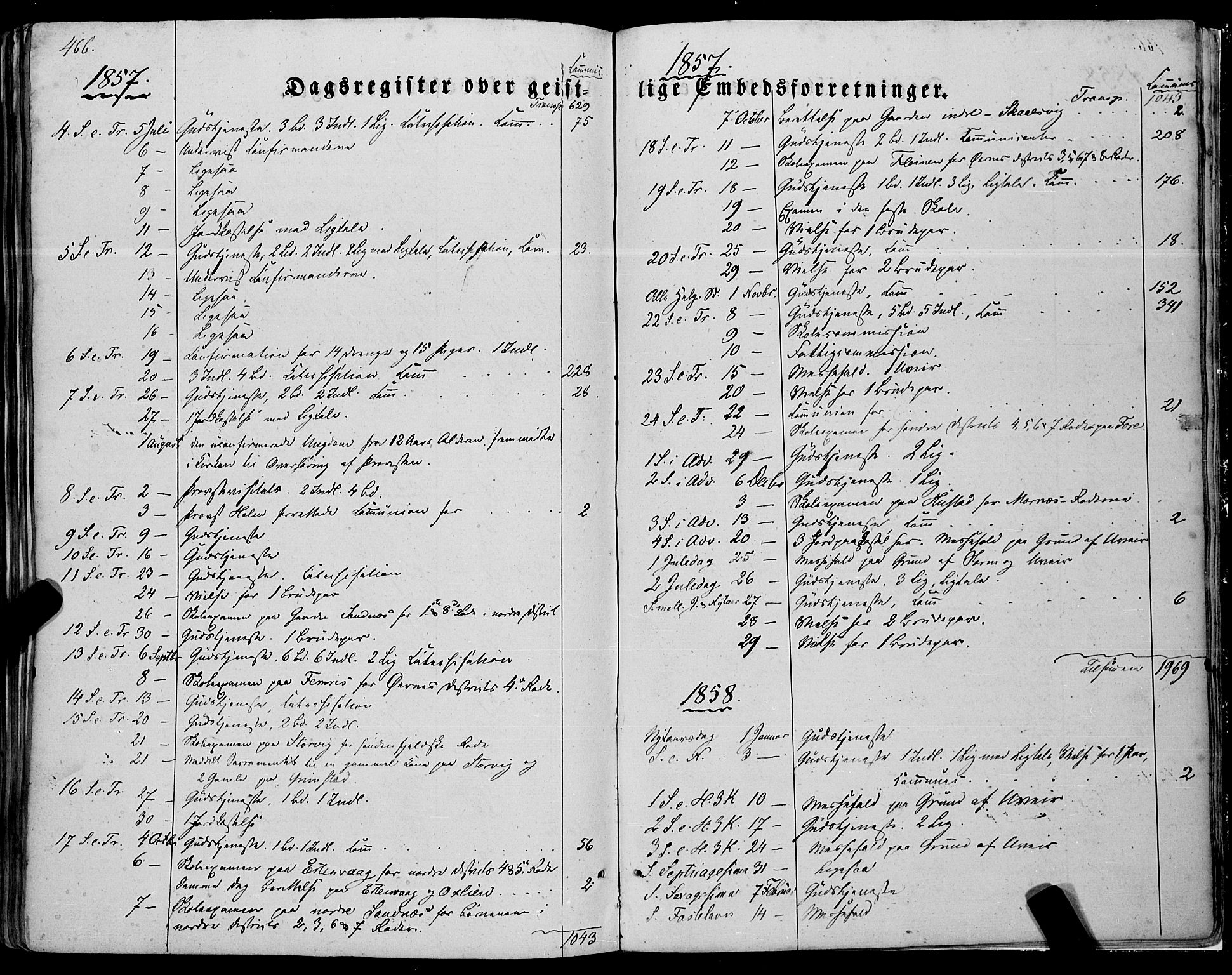 Ministerialprotokoller, klokkerbøker og fødselsregistre - Nordland, SAT/A-1459/805/L0097: Parish register (official) no. 805A04, 1837-1861, p. 466