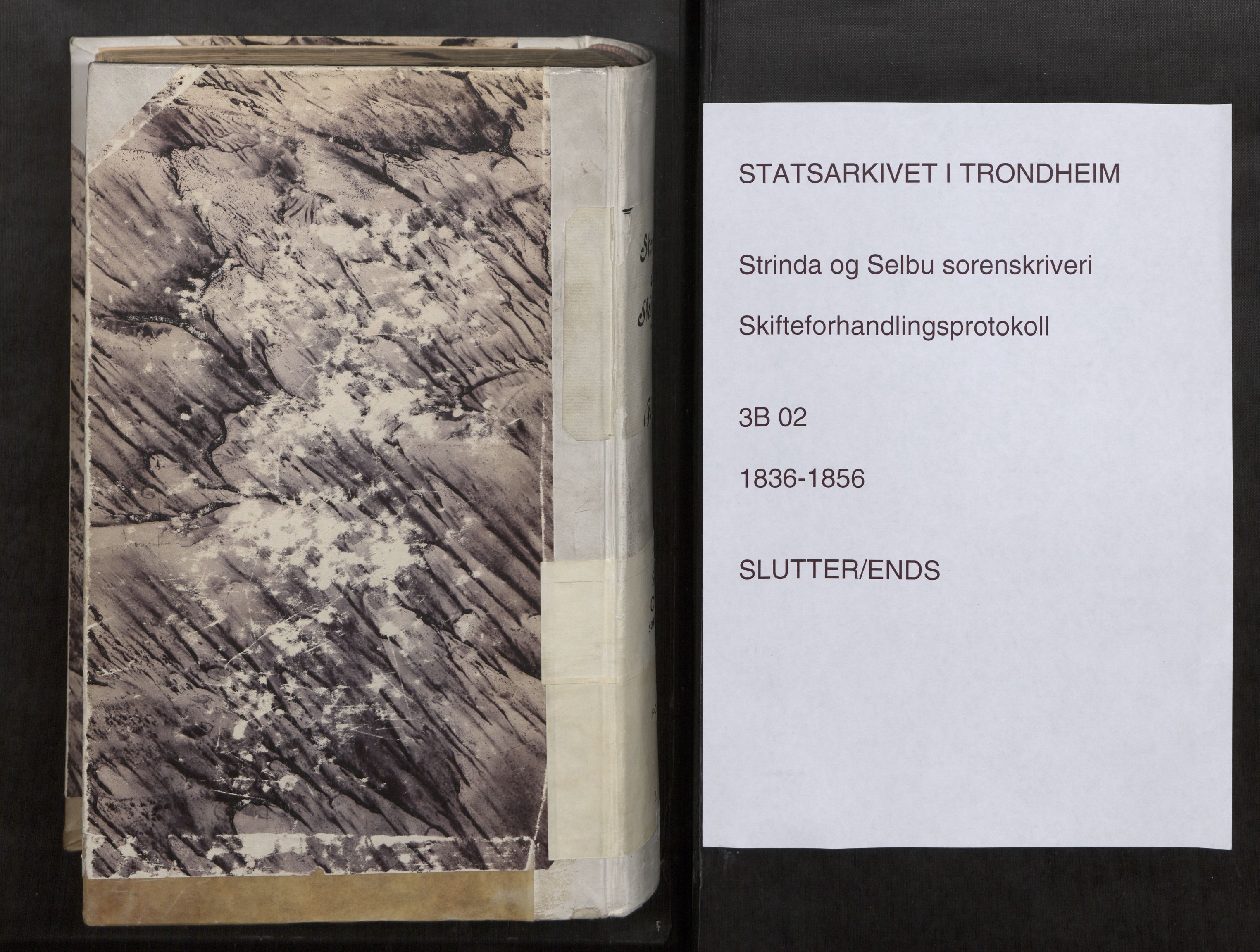 Strinda og Selbu sorenskriveri, SAT/A-0015/3/3B/L0002: Skifteforhandlingsprot. 2 2, 1836-1856
