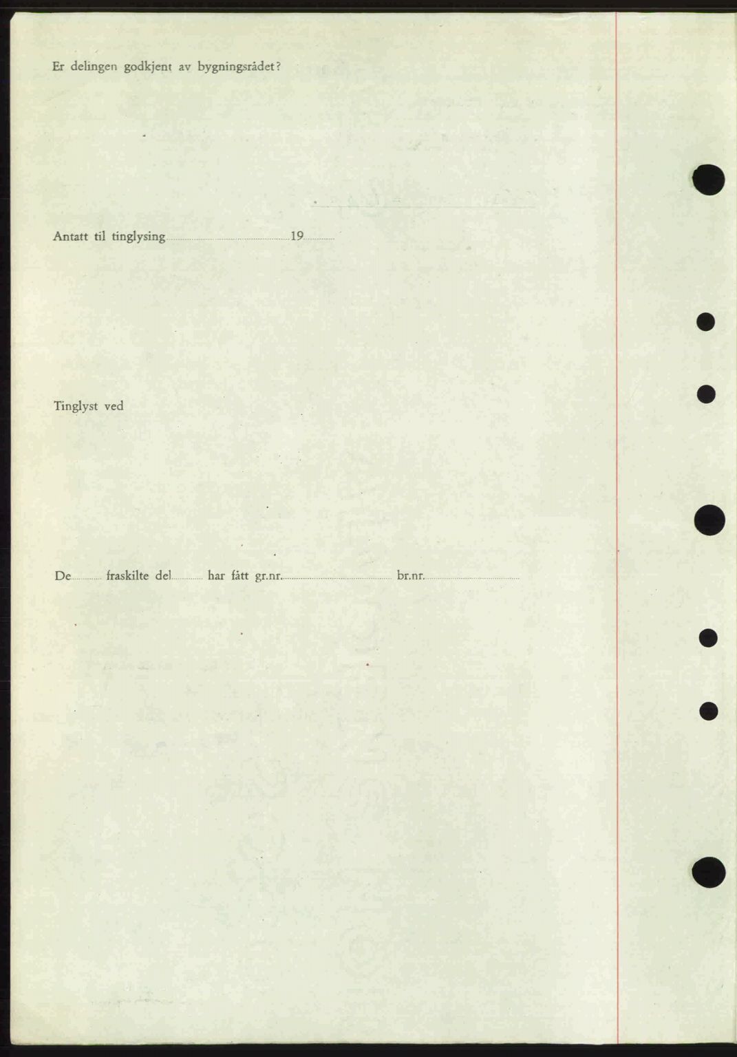 Nordre Sunnmøre sorenskriveri, AV/SAT-A-0006/1/2/2C/2Ca: Mortgage book no. A23, 1946-1947, Diary no: : 261/1947