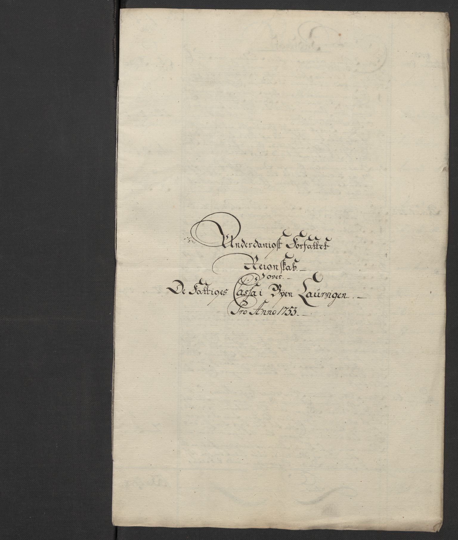 Kristiania tukthus, AV/SAO-A-10644/A/Ad/Adb/L0011: Innkomne skriv, rapporter og regnskap, 1742-1783, p. 82