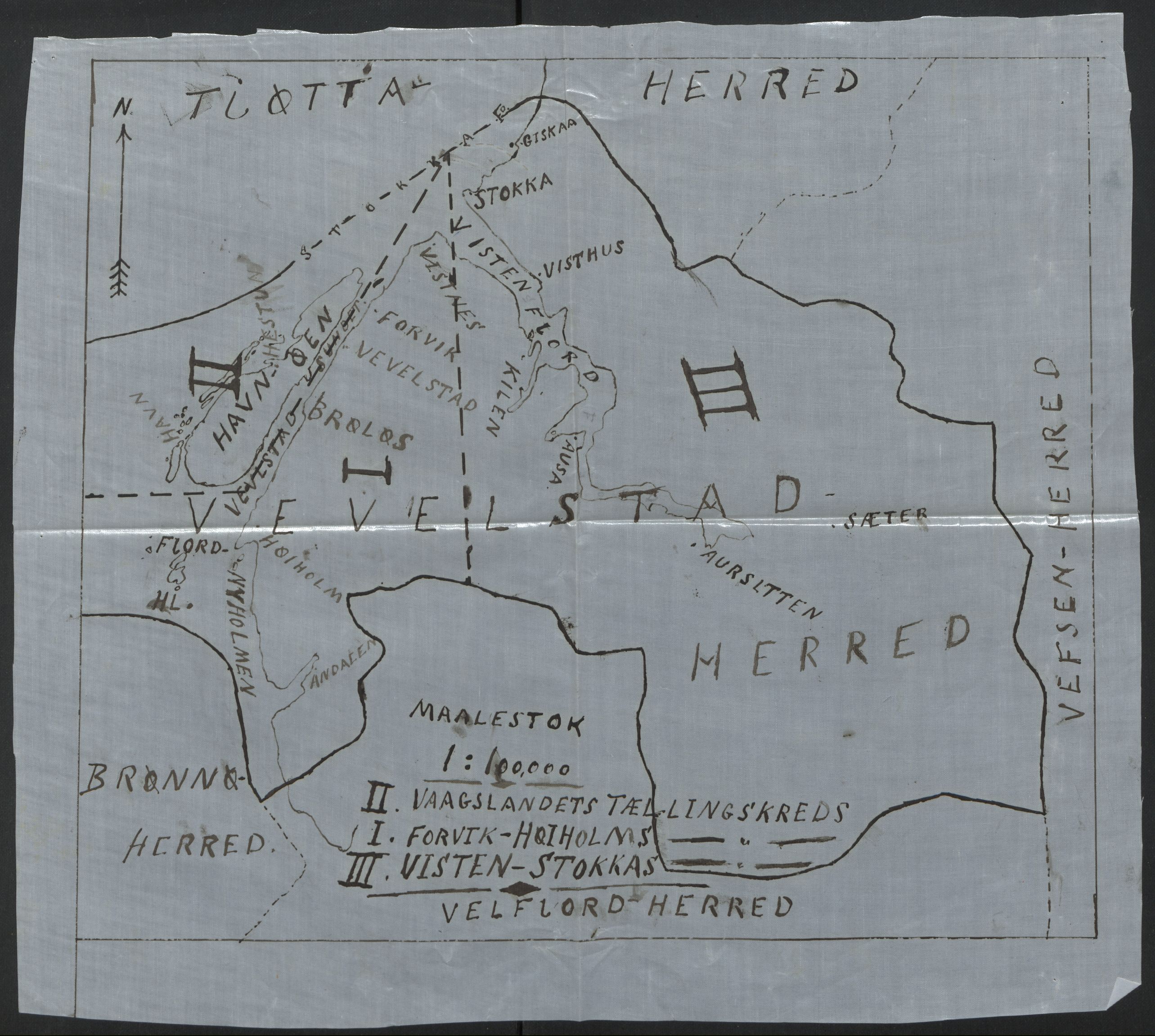 SAT, 1920 census for Vevelstad, 1920, p. 3