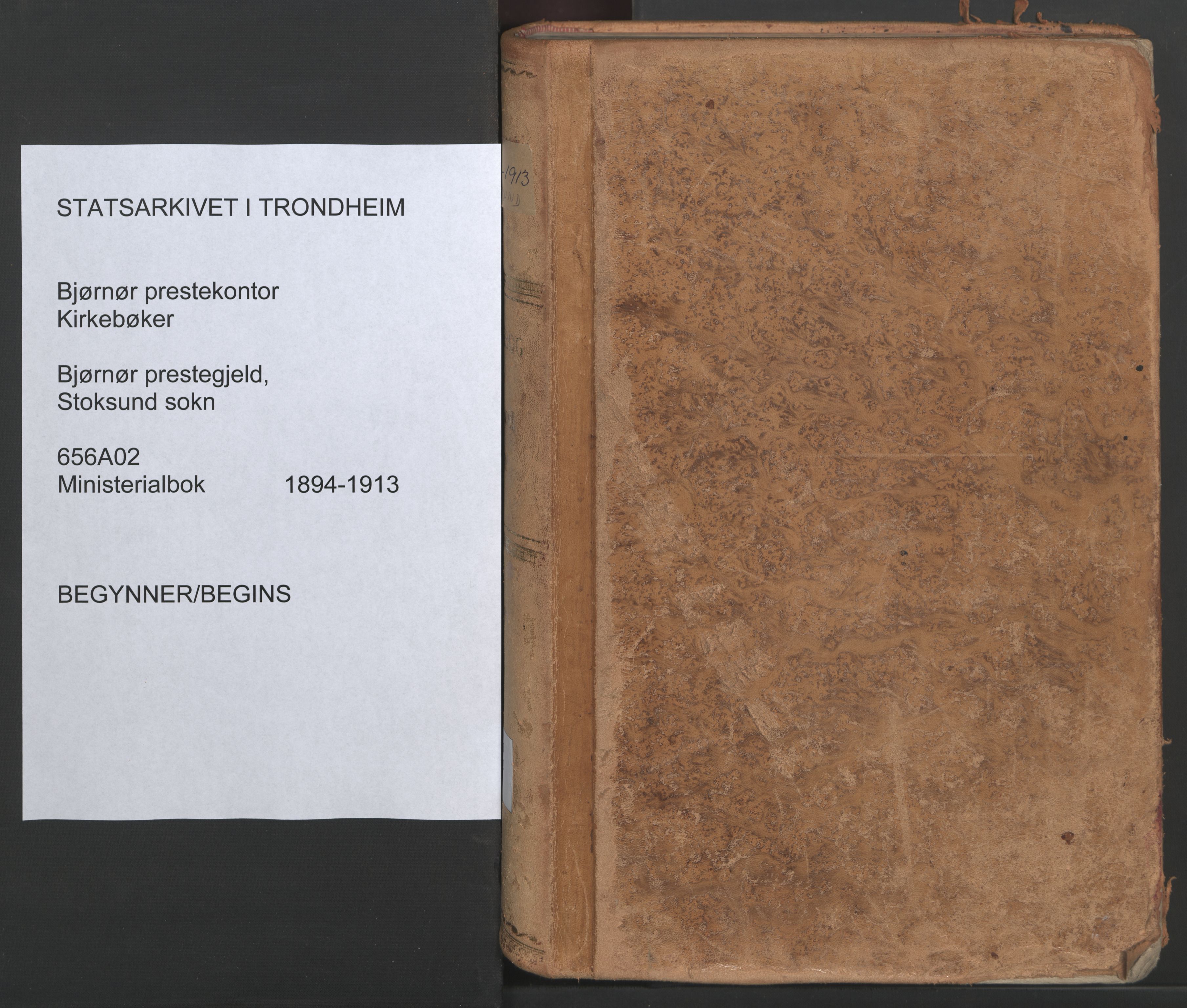 Ministerialprotokoller, klokkerbøker og fødselsregistre - Sør-Trøndelag, SAT/A-1456/656/L0693: Parish register (official) no. 656A02, 1894-1913