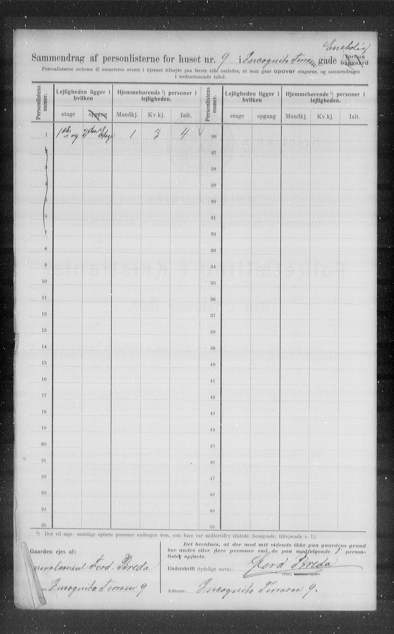 OBA, Municipal Census 1907 for Kristiania, 1907, p. 22613