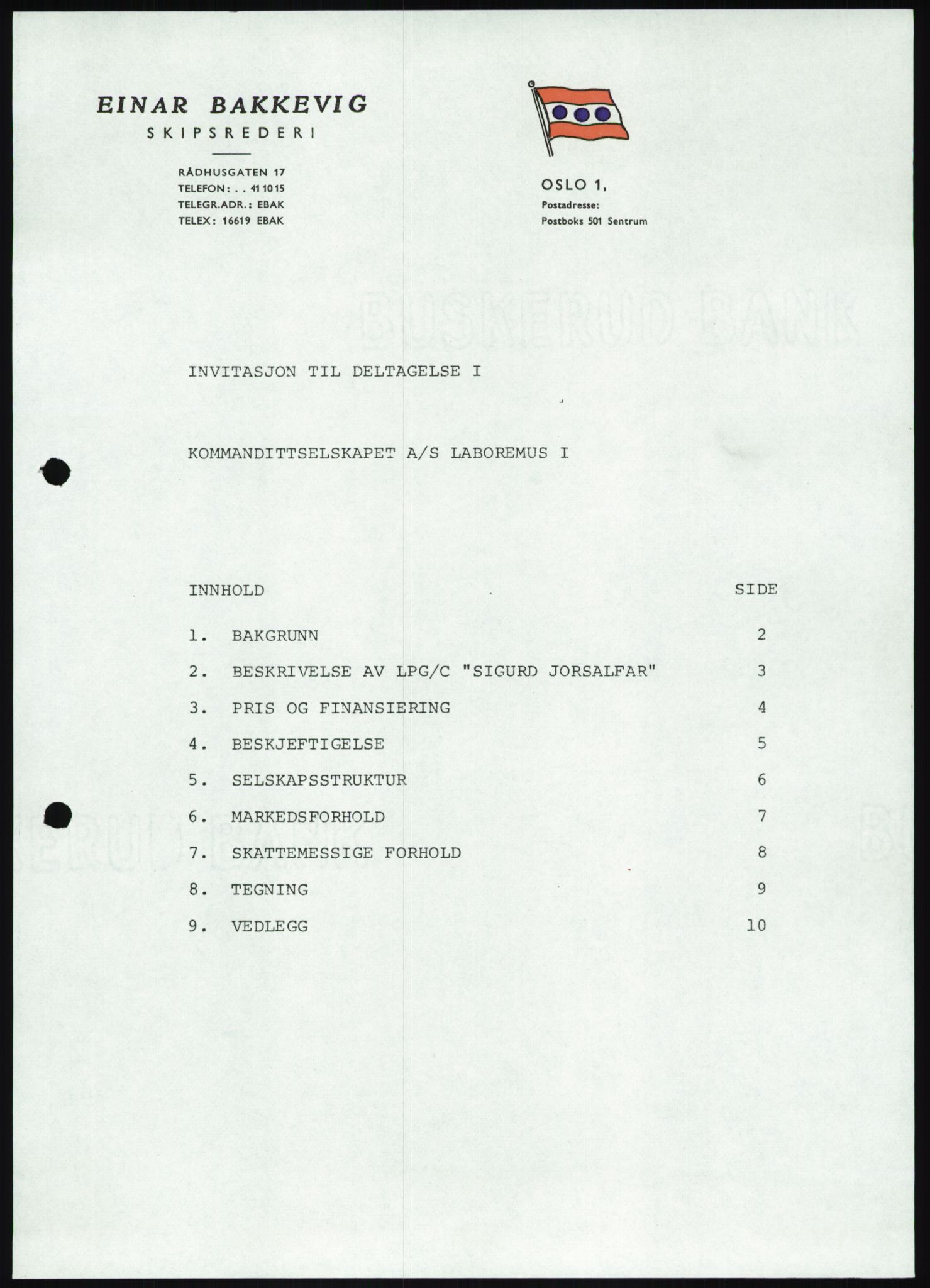 Pa 1503 - Stavanger Drilling AS, AV/SAST-A-101906/D/L0007: Korrespondanse og saksdokumenter, 1974-1981, p. 1427