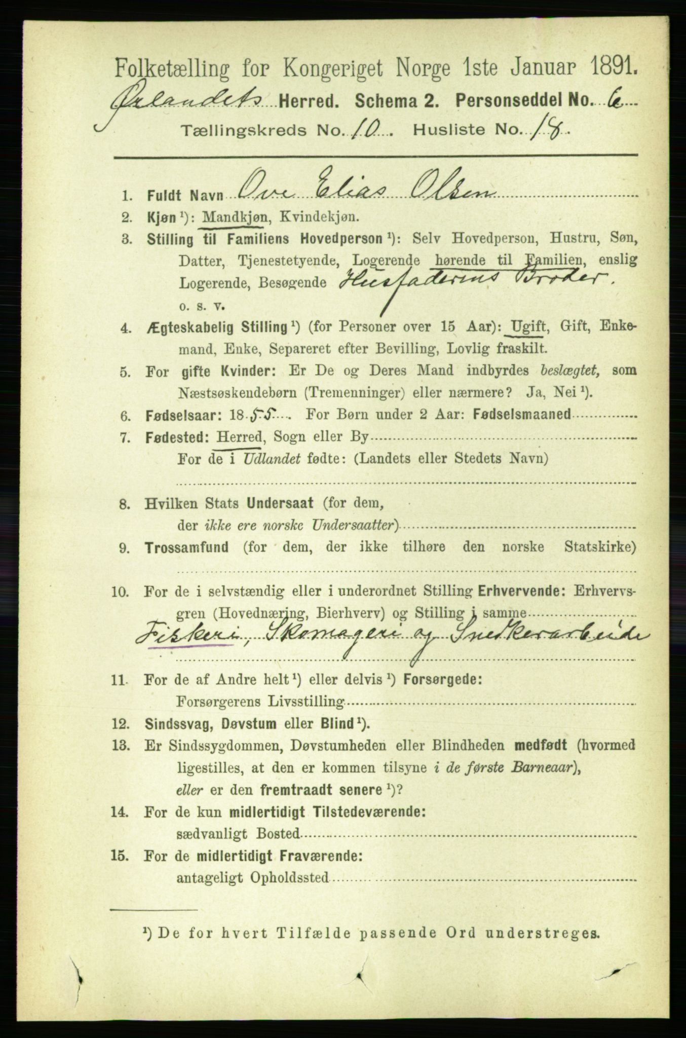 RA, 1891 census for 1621 Ørland, 1891, p. 4312