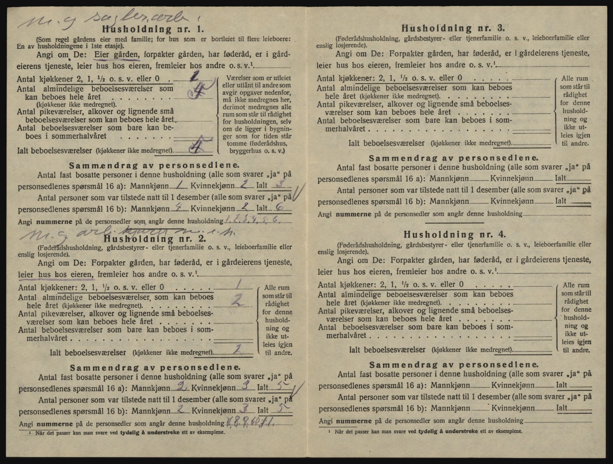 SAO, 1920 census for Glemmen, 1920, p. 1934