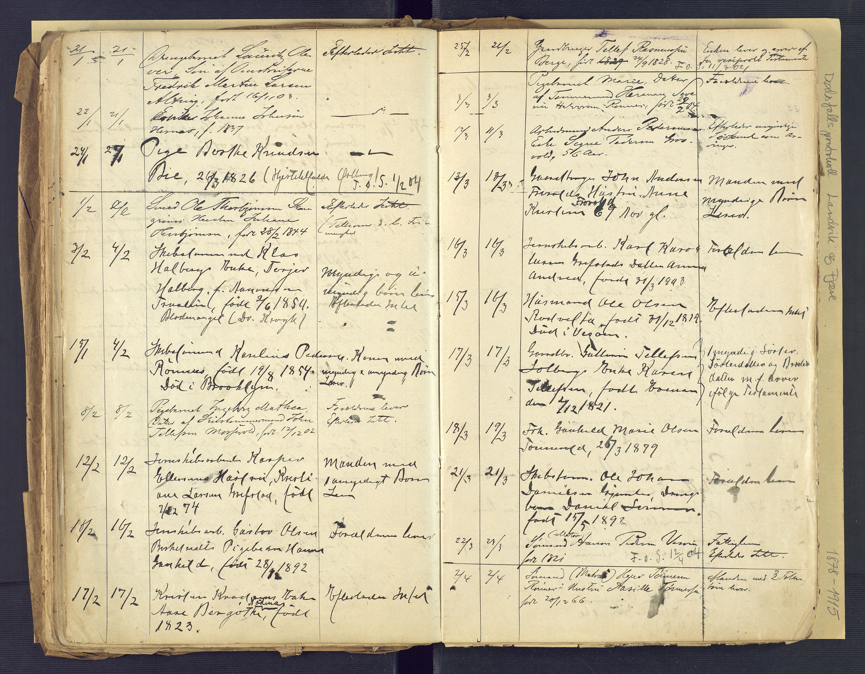 Landvik og Fjære lensmannskontor, AV/SAK-1241-0027/F/Fe/L0001: Dødsfallsprotokoll Landvik og Fjære nr 137, 1878-1915