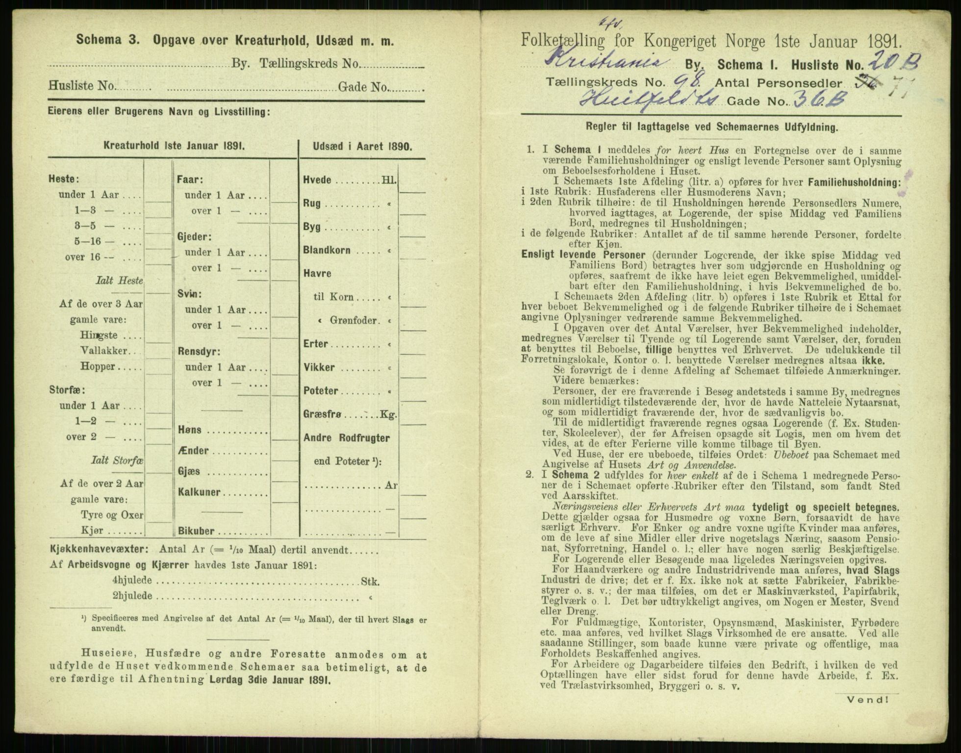 RA, 1891 census for 0301 Kristiania, 1891, p. 47687