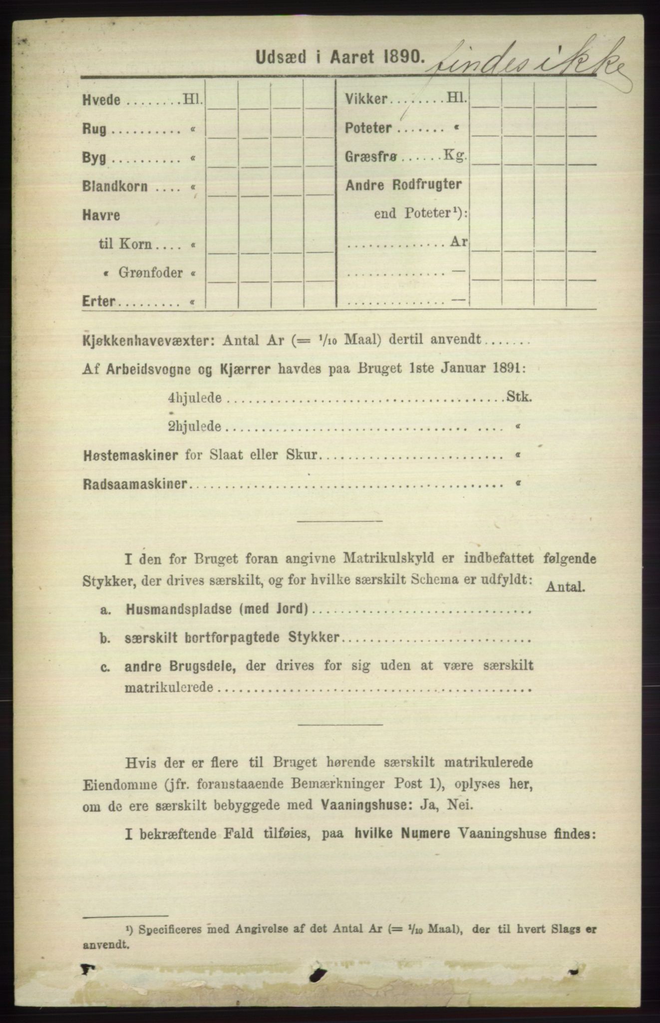 RA, 1891 census for 1251 Bruvik, 1891, p. 4439